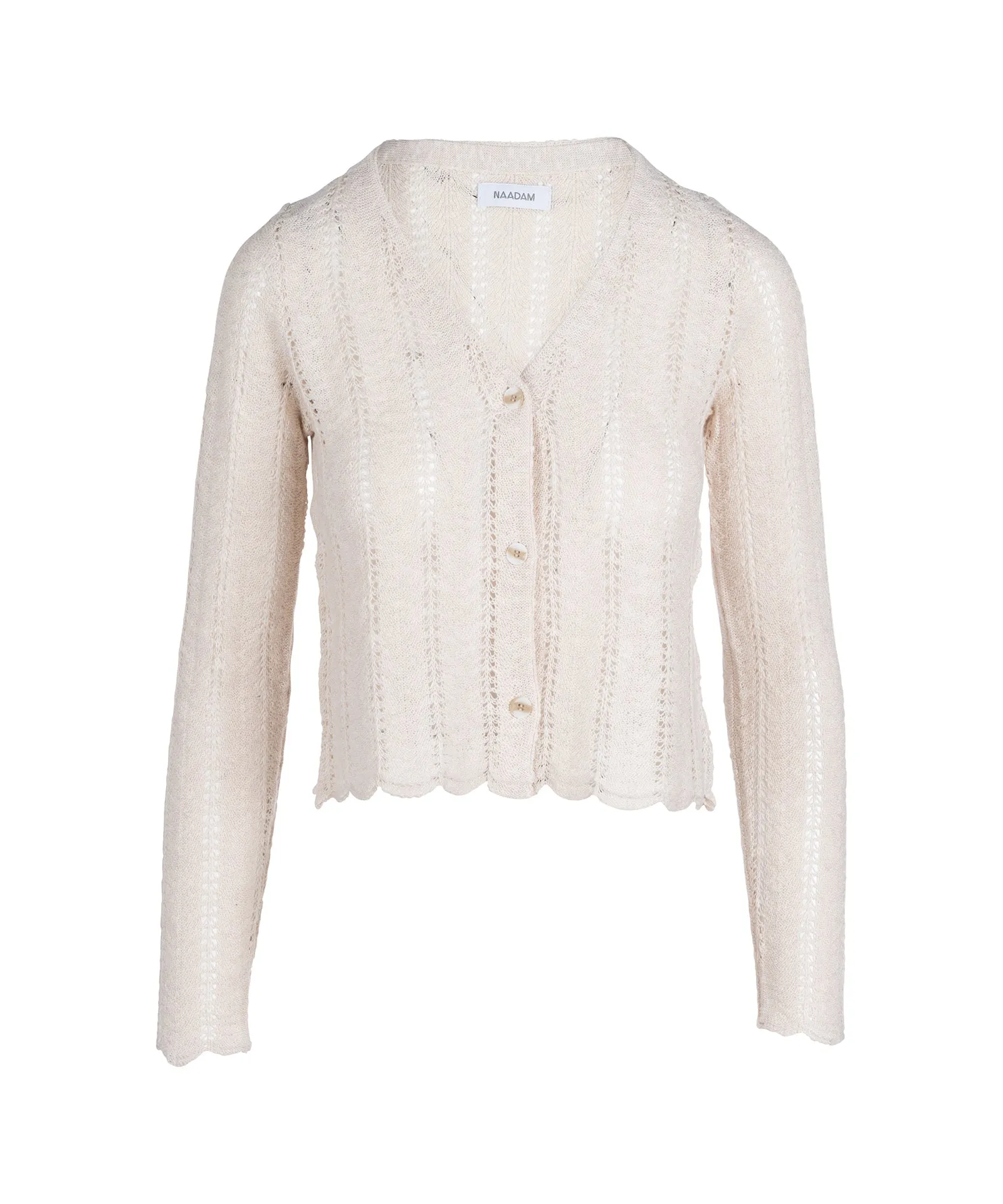 Cotton Silk Pointelle Cardigan sold by Naadam product image thumbnail 5