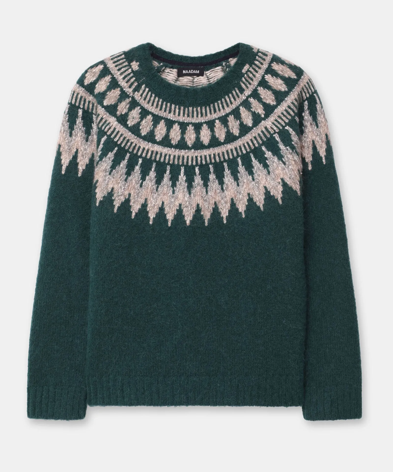 Luxe Merino Fair Isle Crewneck Sweater sold by NAADAM product image thumbnail 5