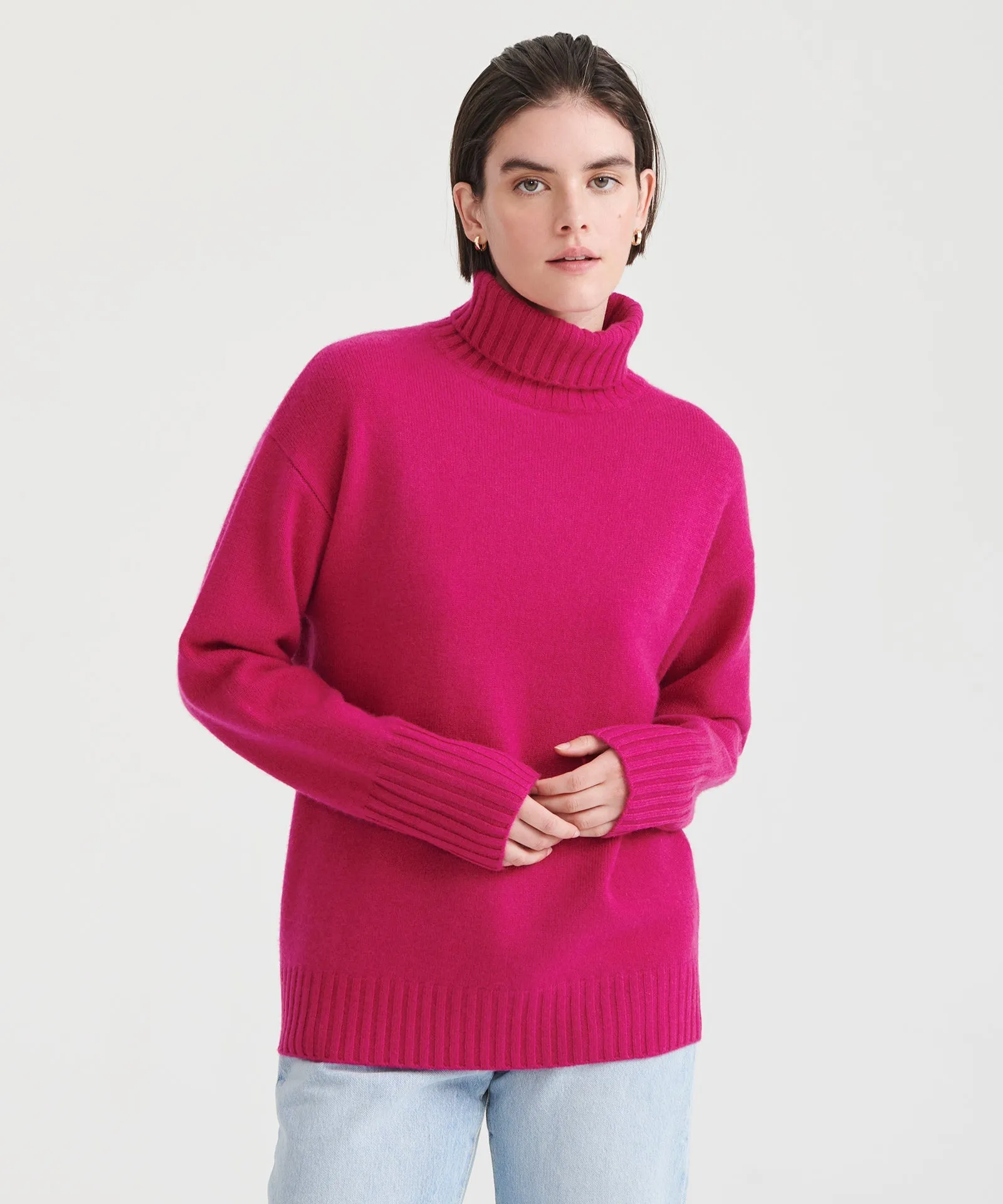 Luxe Cashmere Turtleneck Tunic sold by Naadam