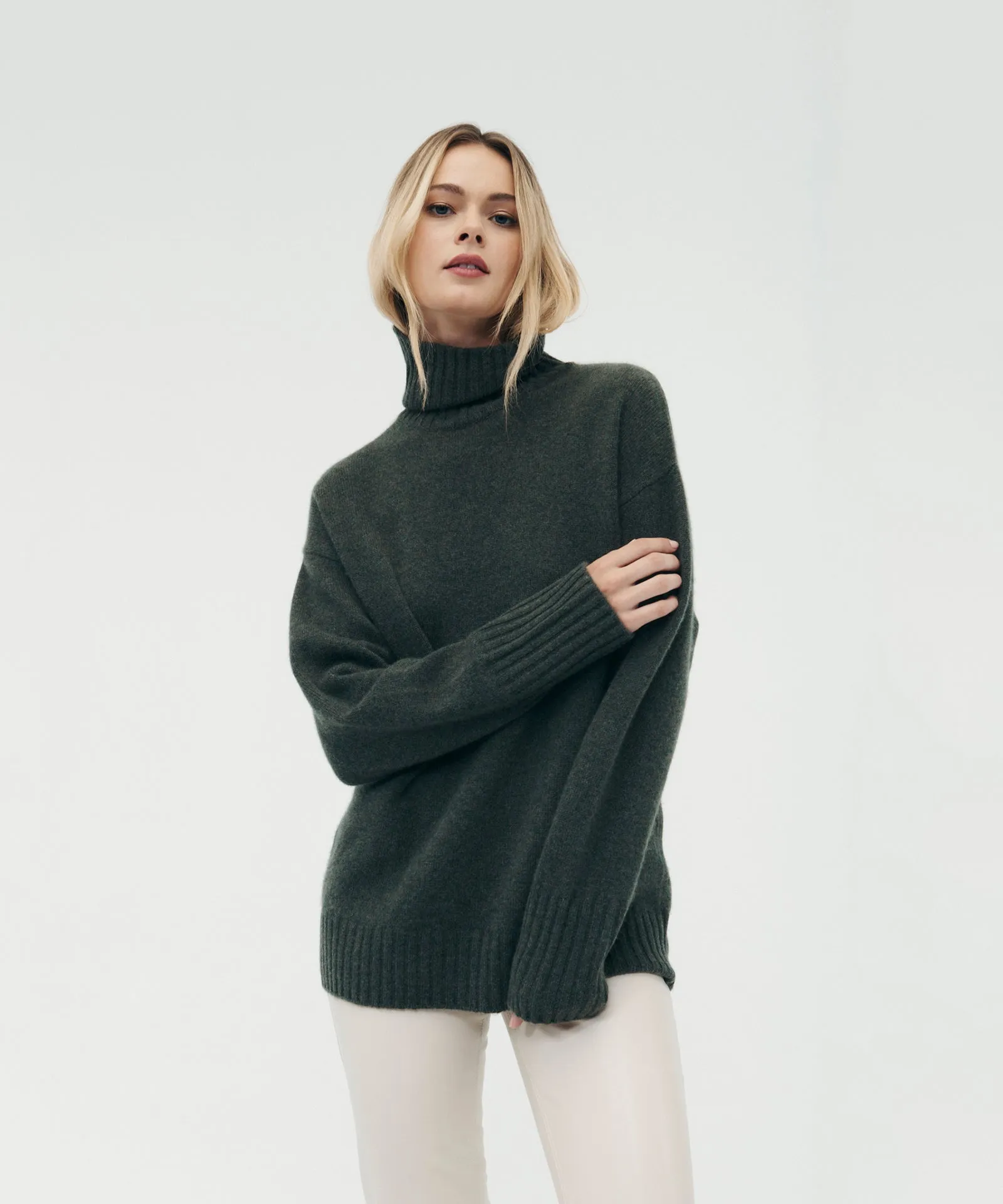Luxe Cashmere Turtleneck Tunic sold by Naadam product image thumbnail 3