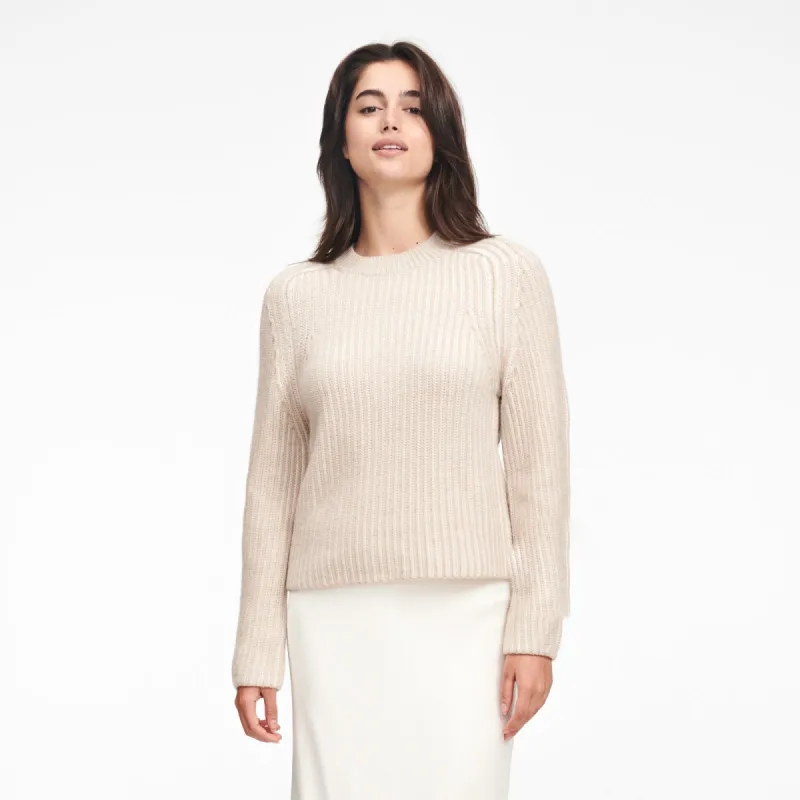 Cashmino Ribbed Crewneck Sweater sold by Naadam