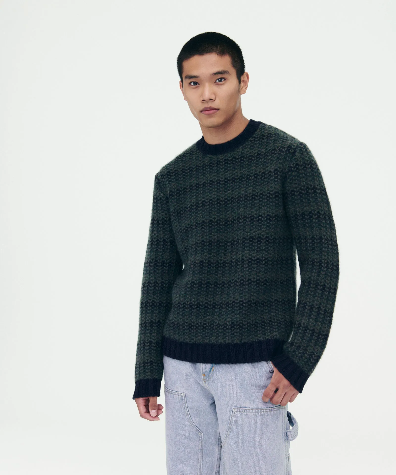 Merino Cashmere Textured Sweater sold by Naadam