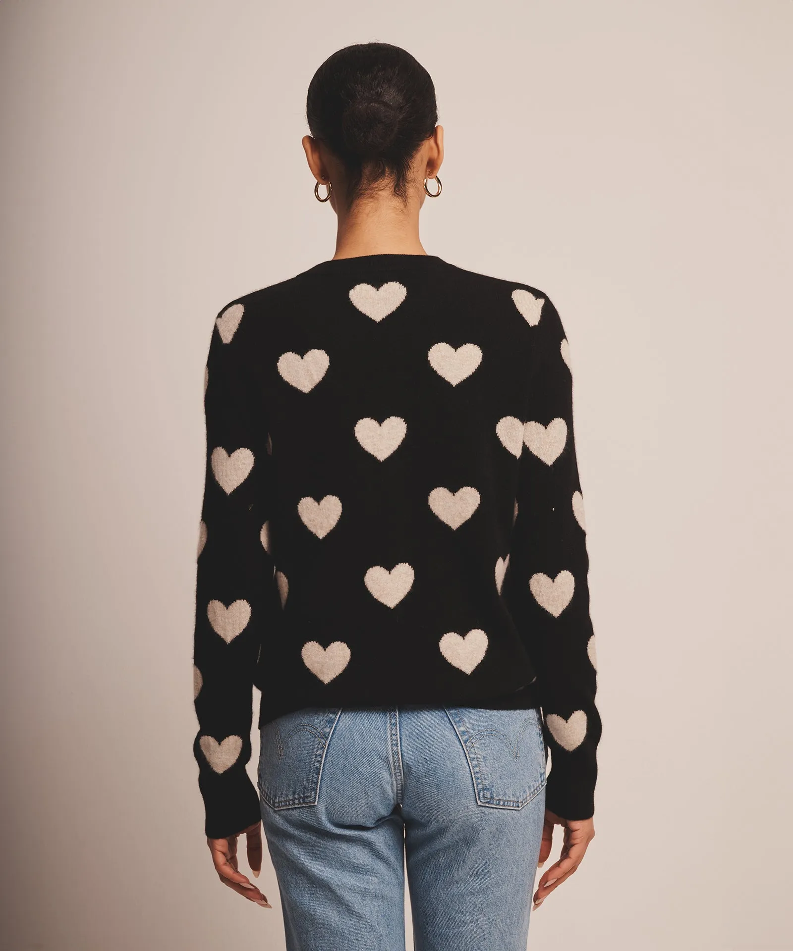 Signature Cashmere Heart Crewneck Sweater sold by Naadam product image thumbnail 4