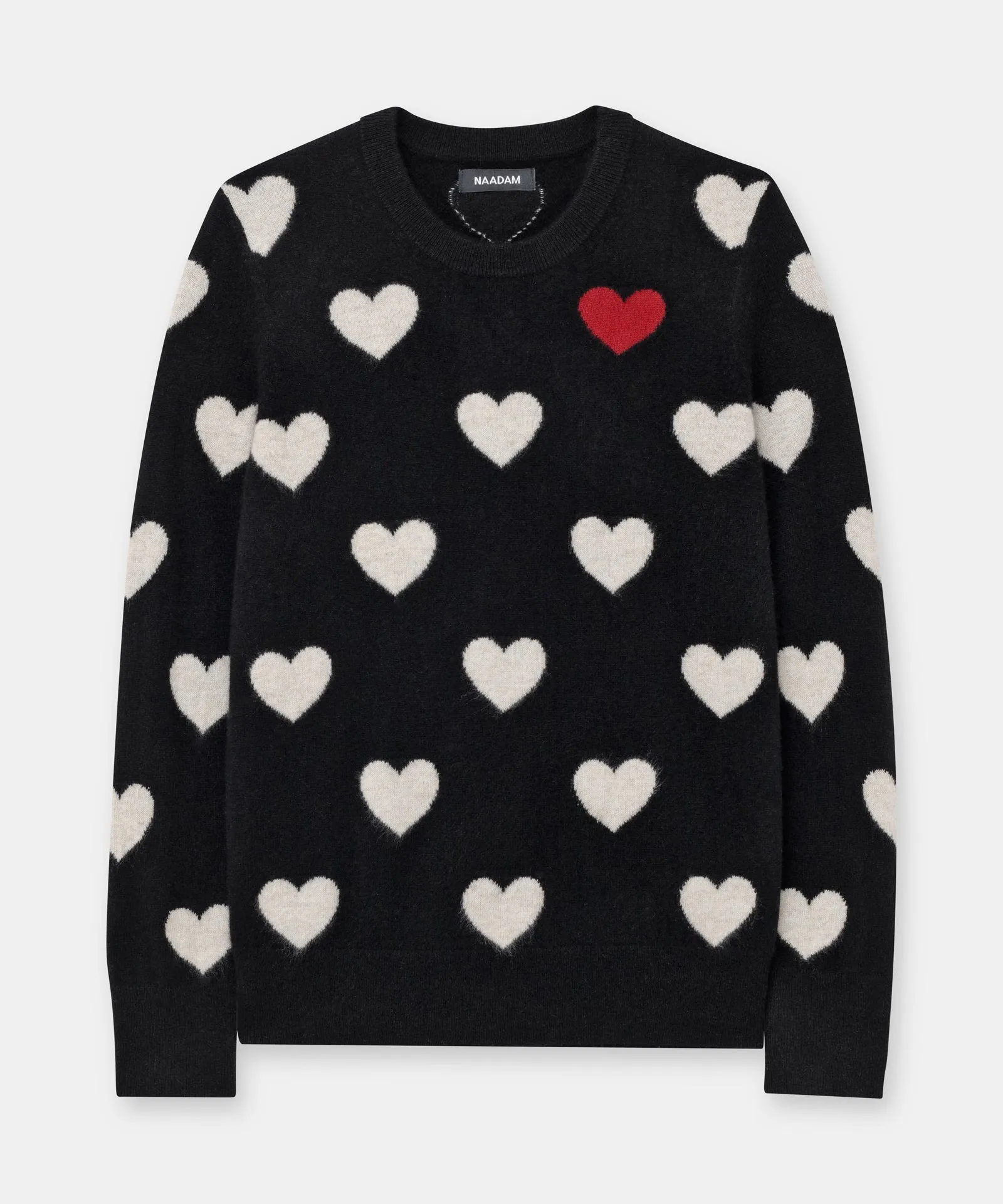Signature Cashmere Heart Crewneck Sweater sold by Naadam product image thumbnail 5
