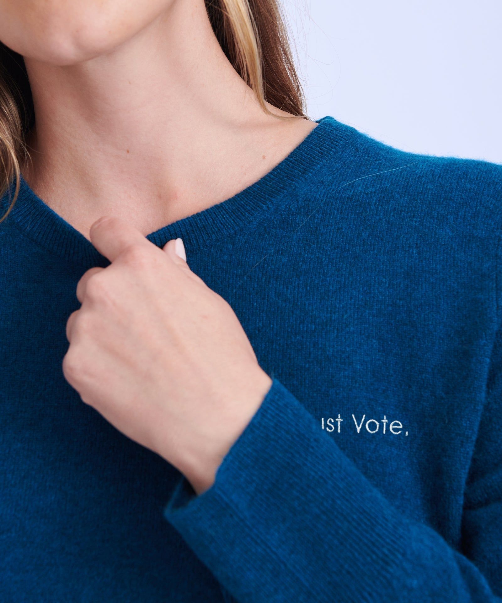 "Just Vote." - The Original Cashmere Sweater Women's sold by Naadam product image thumbnail 3