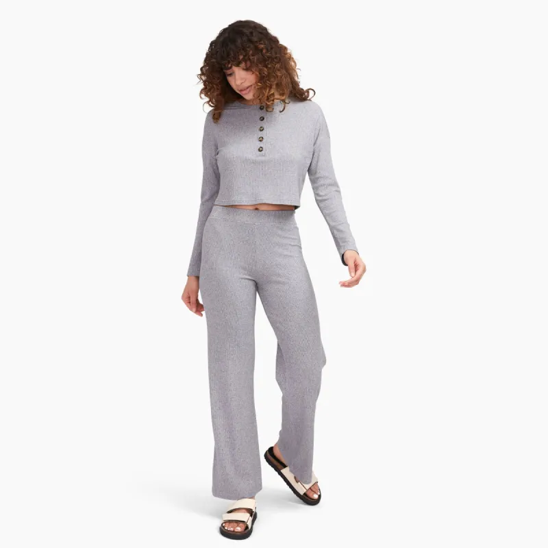 Ribbed Lightweight Wide Leg Pants sold by Naadam