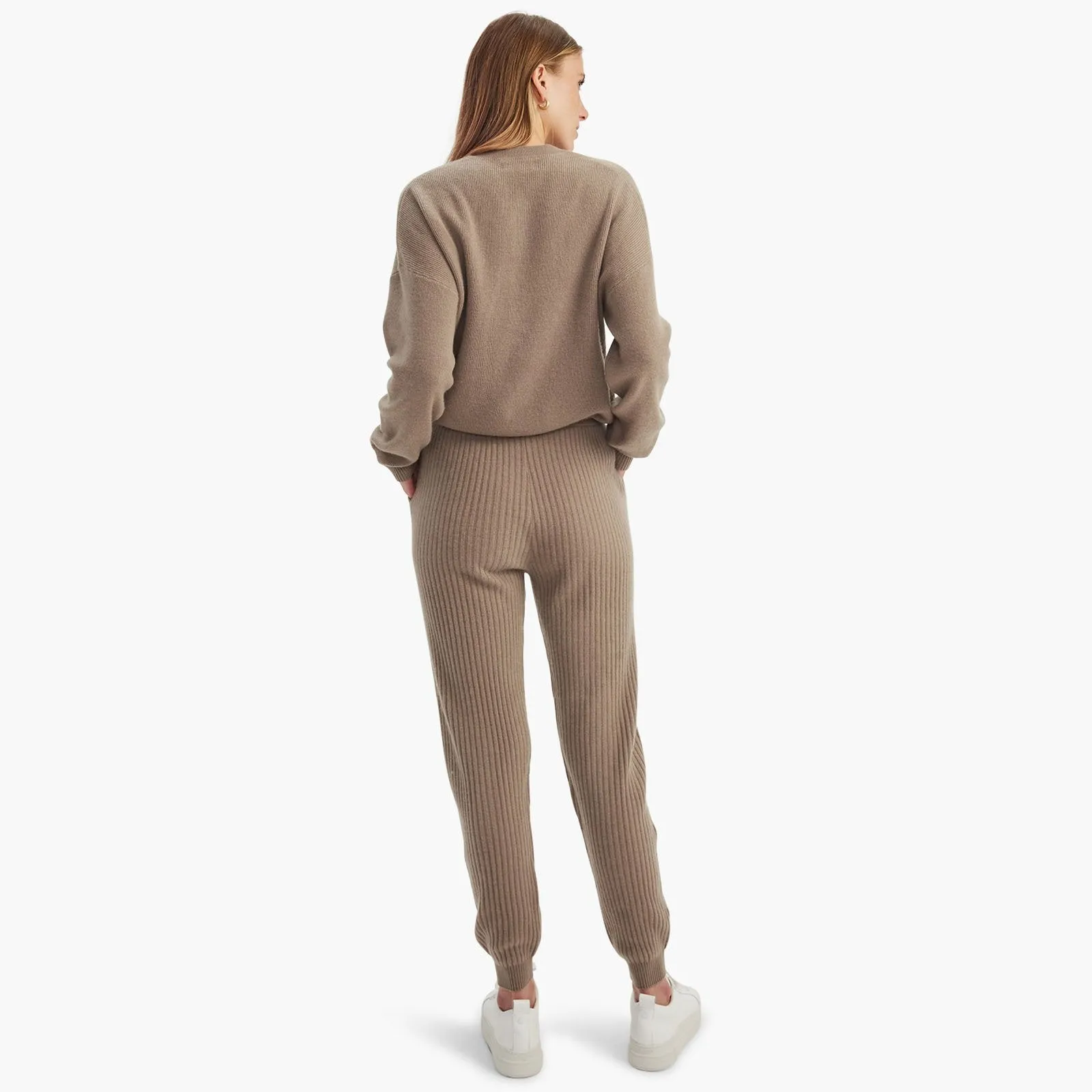 Cashmere Ribbed Jogger sold by Naadam product image thumbnail 5