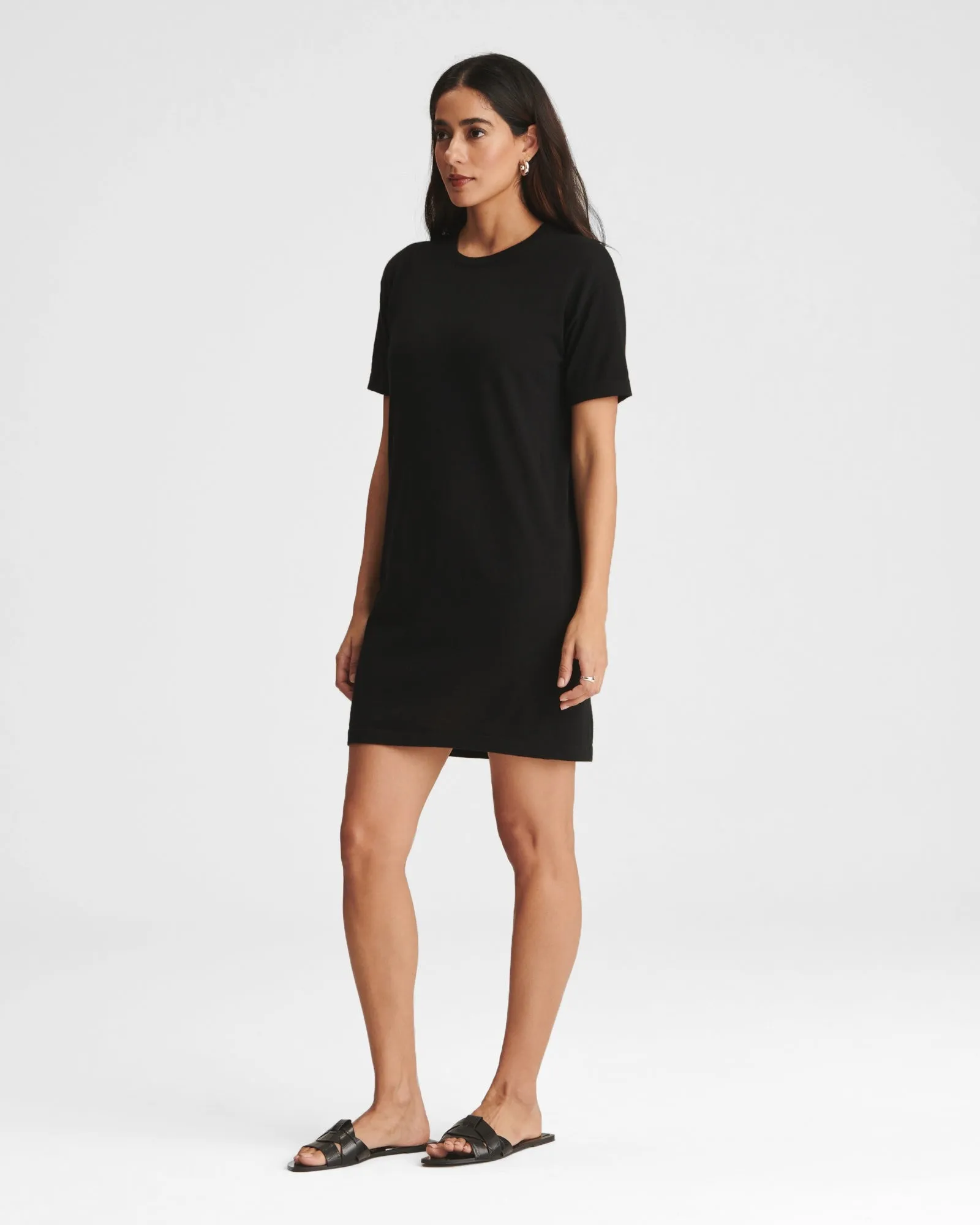 Fancy Cashmere T-Shirt Mini Dress sold by Naadam product image thumbnail 4