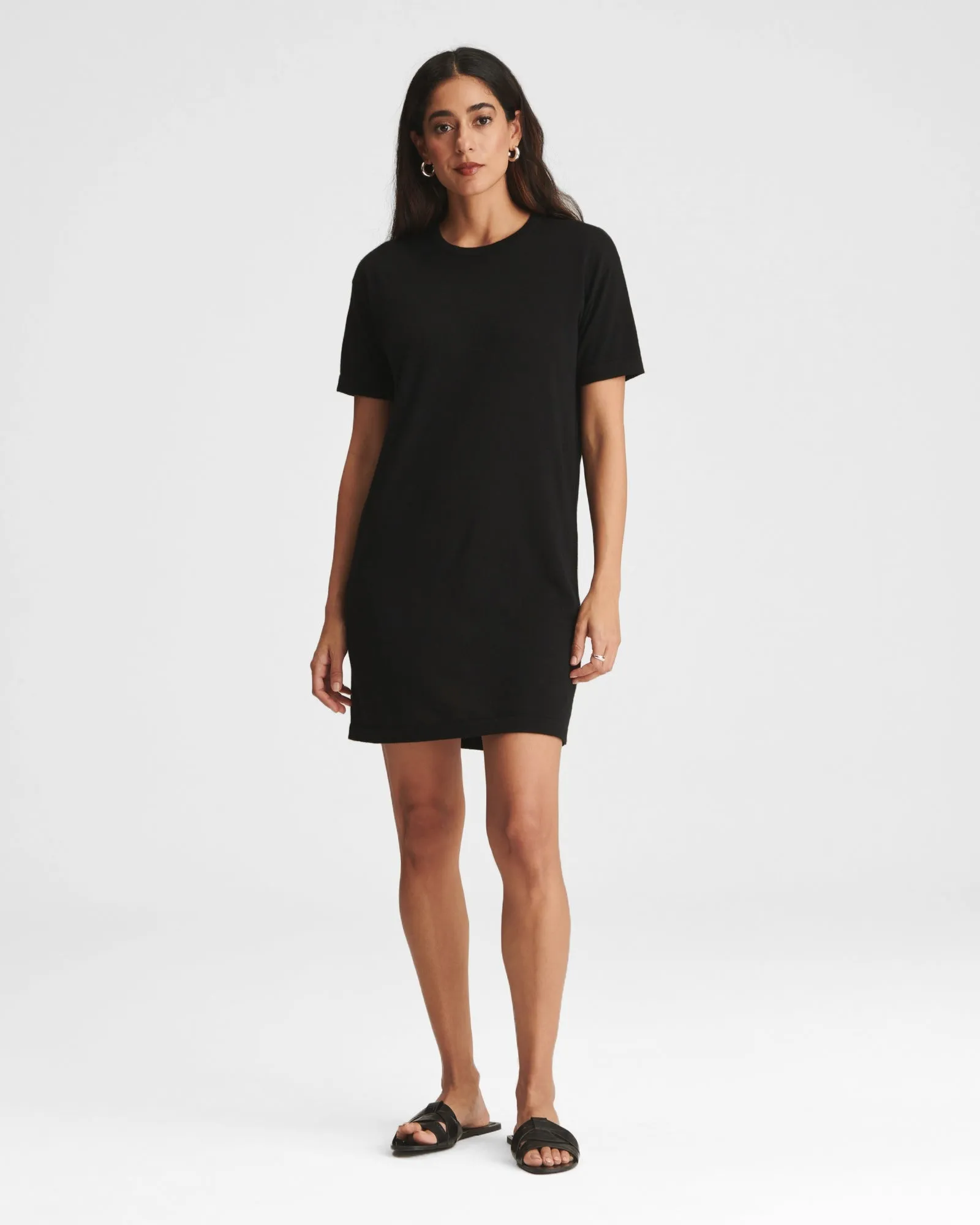 Fancy Cashmere T-Shirt Mini Dress sold by Naadam product image thumbnail 2