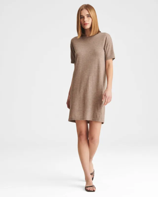 Fancy Cashmere T-Shirt Mini Dress sold by Naadam