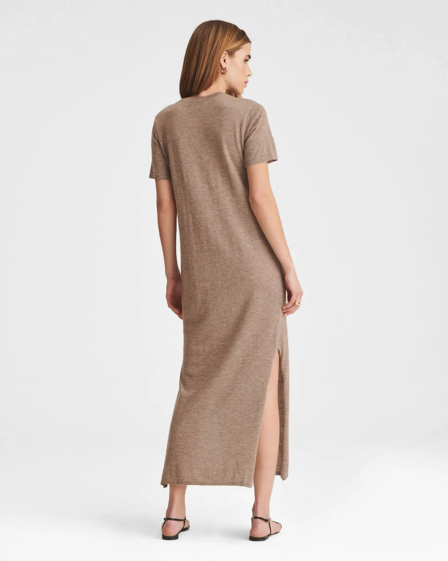 Super Fine Cashmere T-Shirt Dress sold by NAADAM product image thumbnail 4