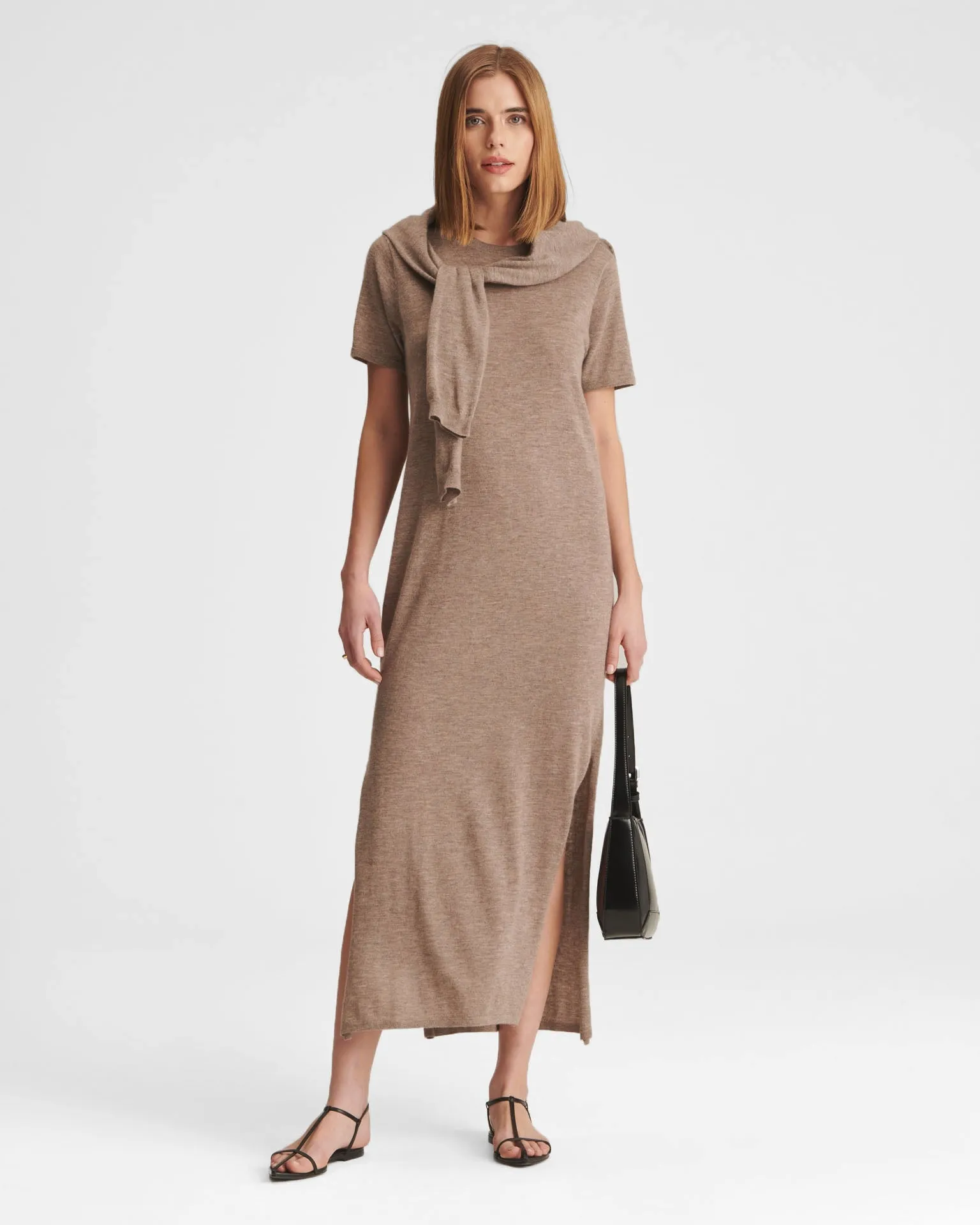 Super Fine Cashmere T-Shirt Dress sold by NAADAM