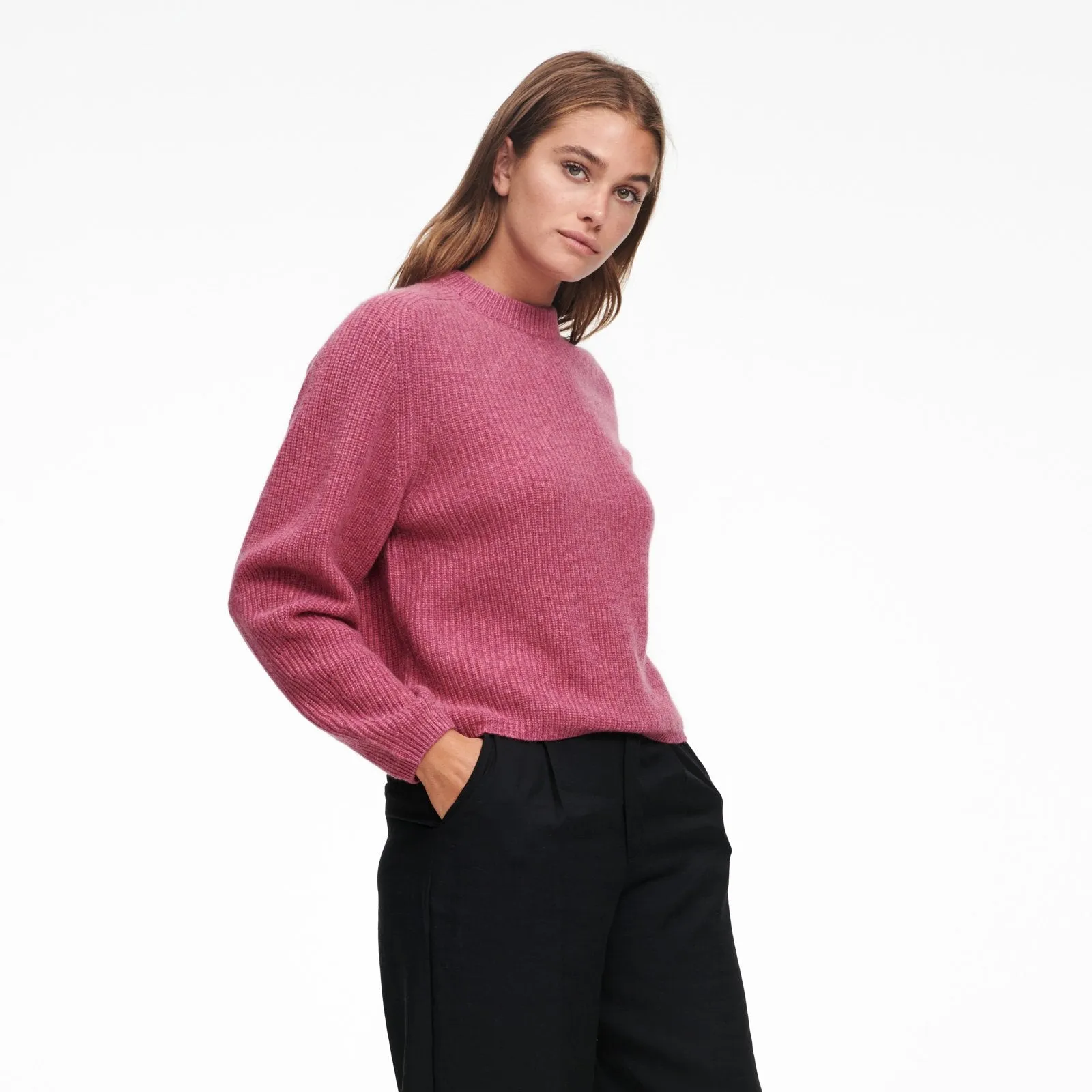 Cashmere Ribbed Mockneck Sweater sold by Naadam product image thumbnail 3