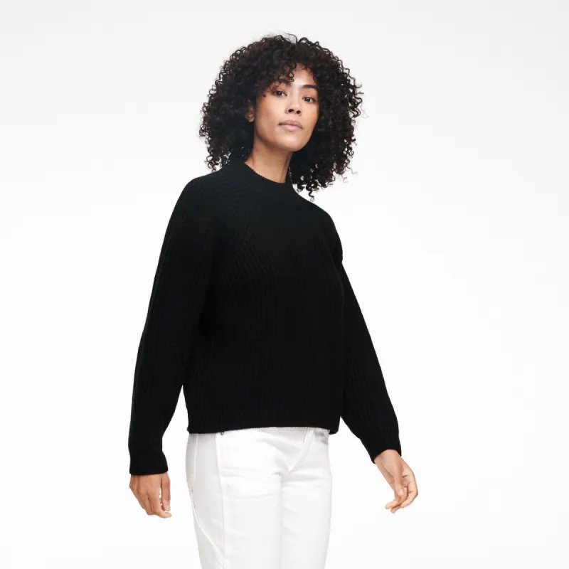 Cashmino Textured Crewneck Sweater sold by Naadam