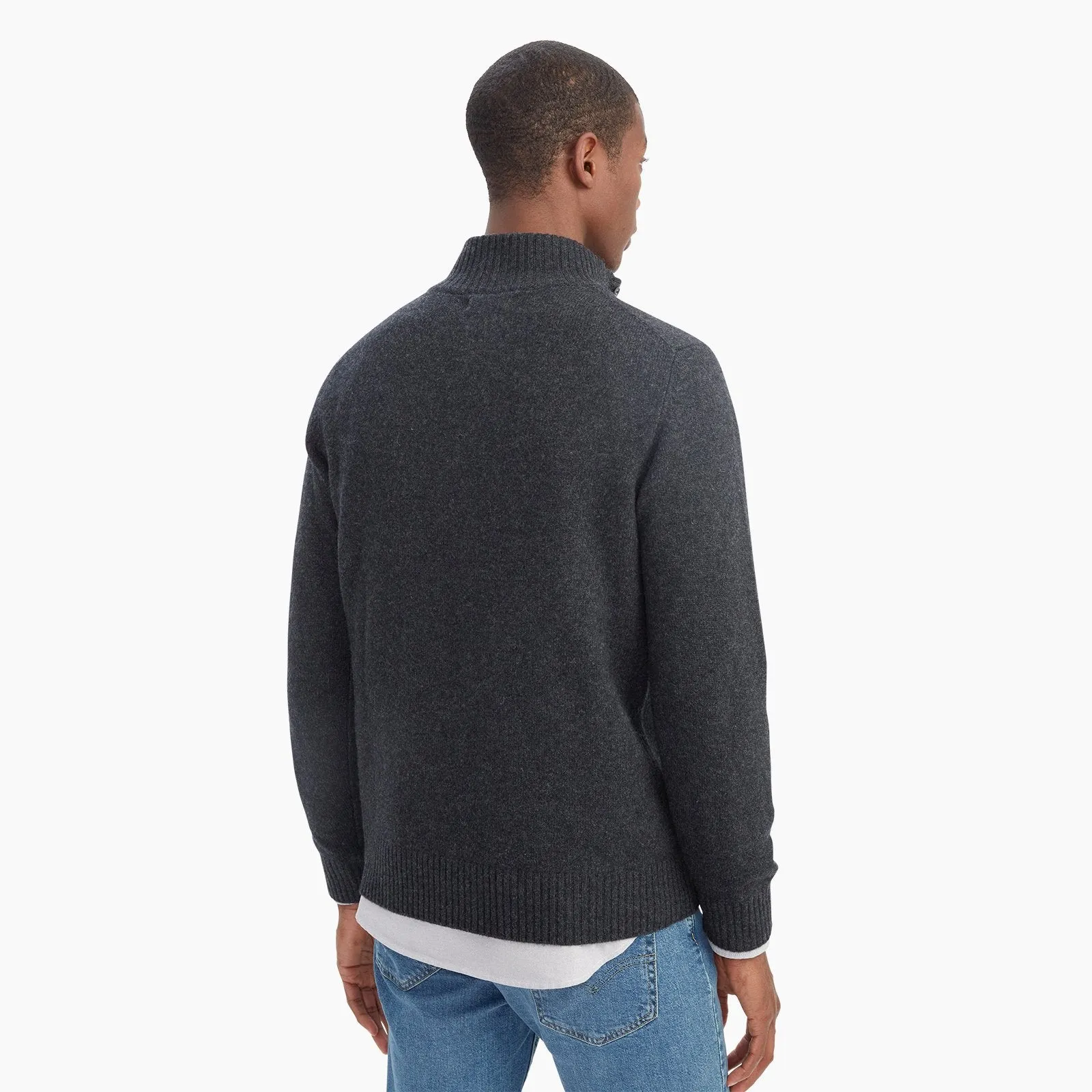 Cashmino Quarter Button Sweater sold by Naadam product image thumbnail 5