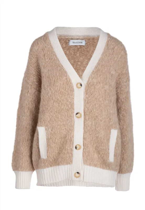 Luxe Boucle Oversized Cardigan sold by Naadam