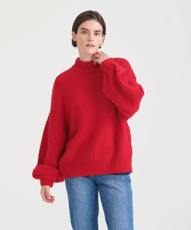 Airspun Mockneck Sweater sold by Naadam