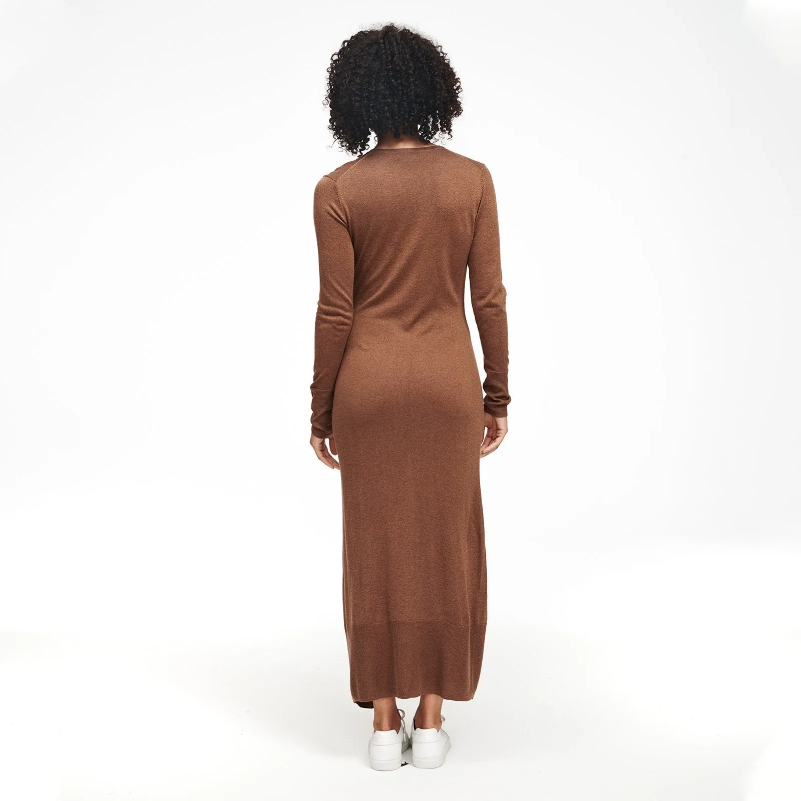 Lightweight Long Sleeve Dress with Slit sold by Naadam product image thumbnail 2