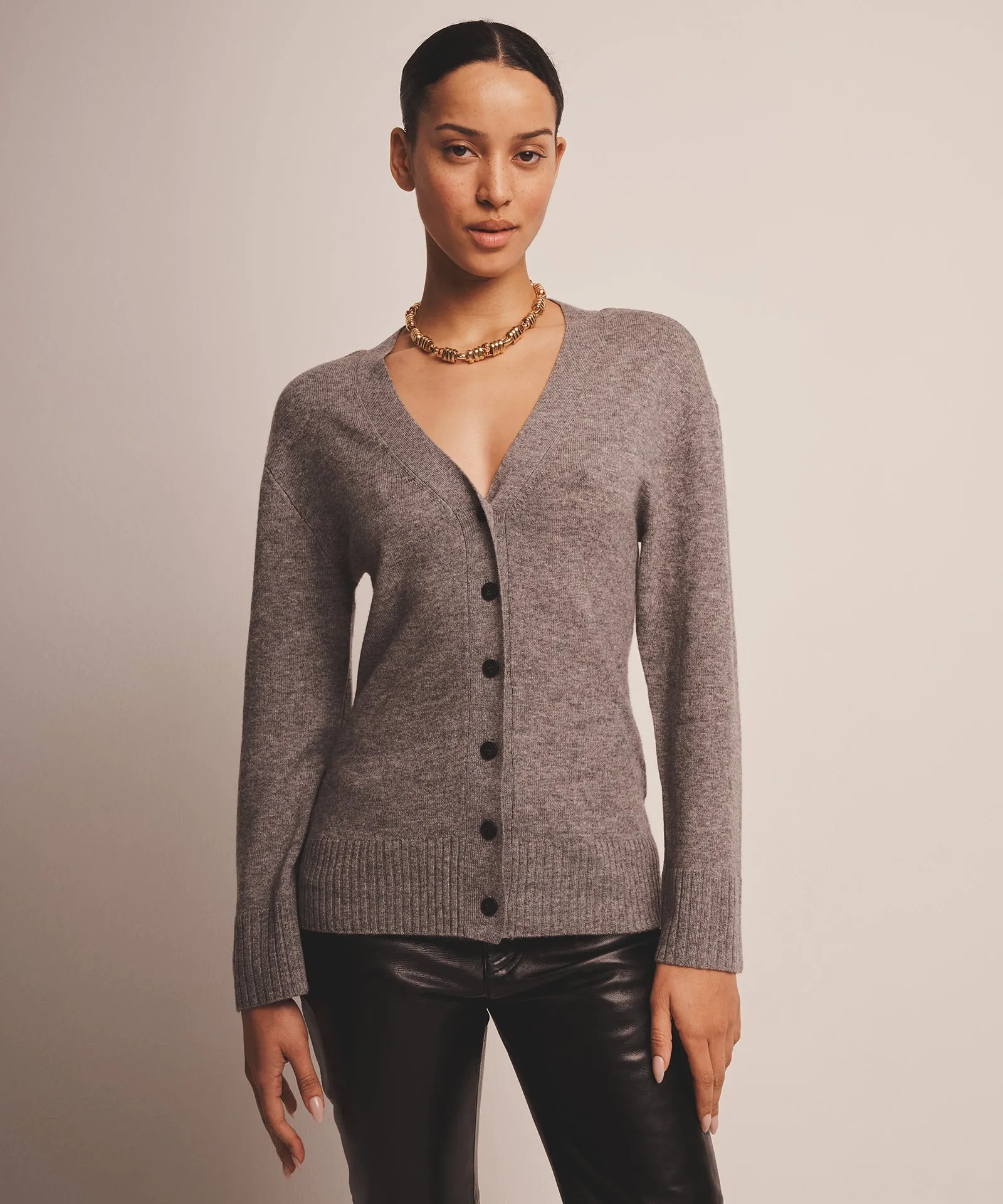 Signature Cashmere Fitted Cardigan sold by NAADAM product image thumbnail 3