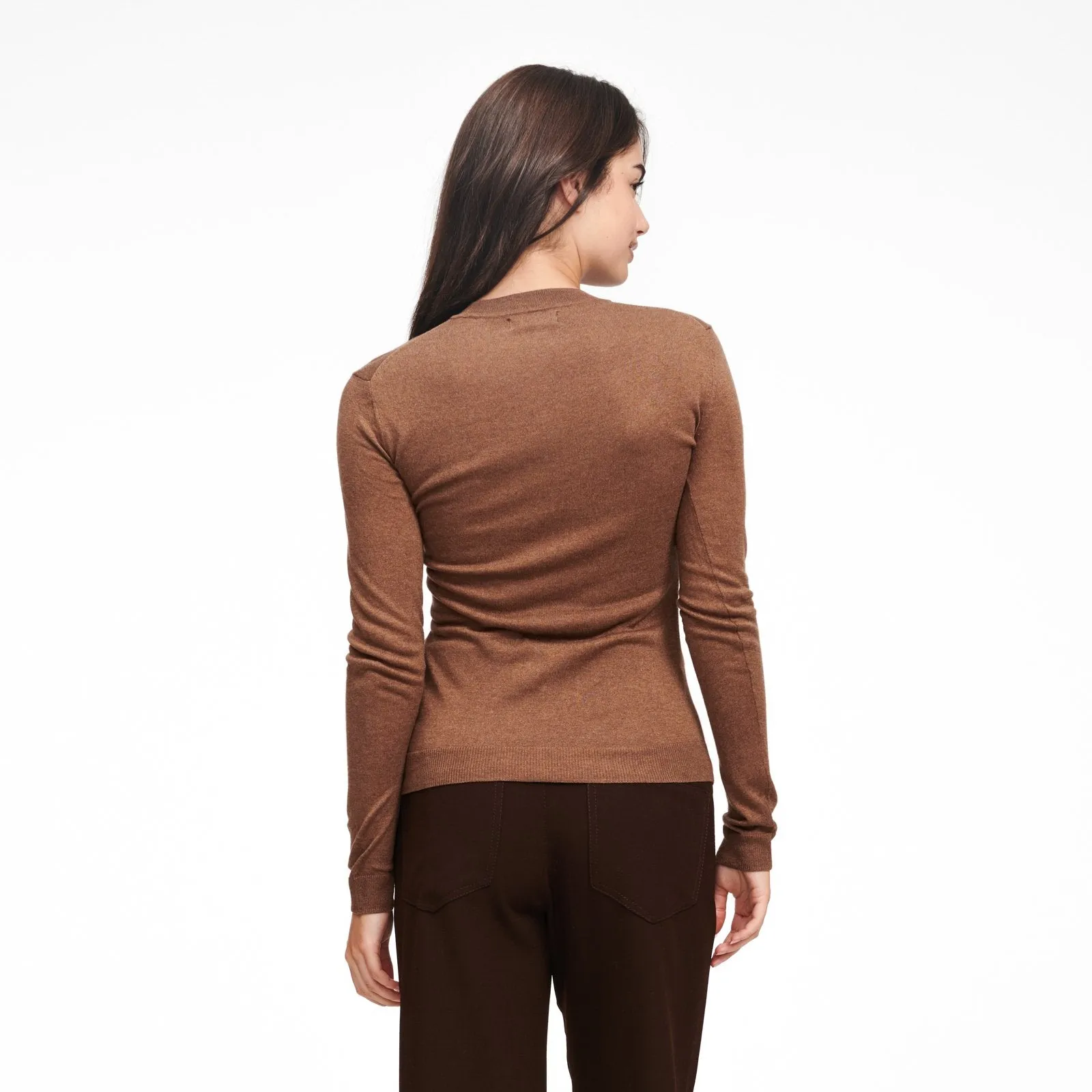 Lightweight Mockneck Sweater sold by Naadam product image thumbnail 4