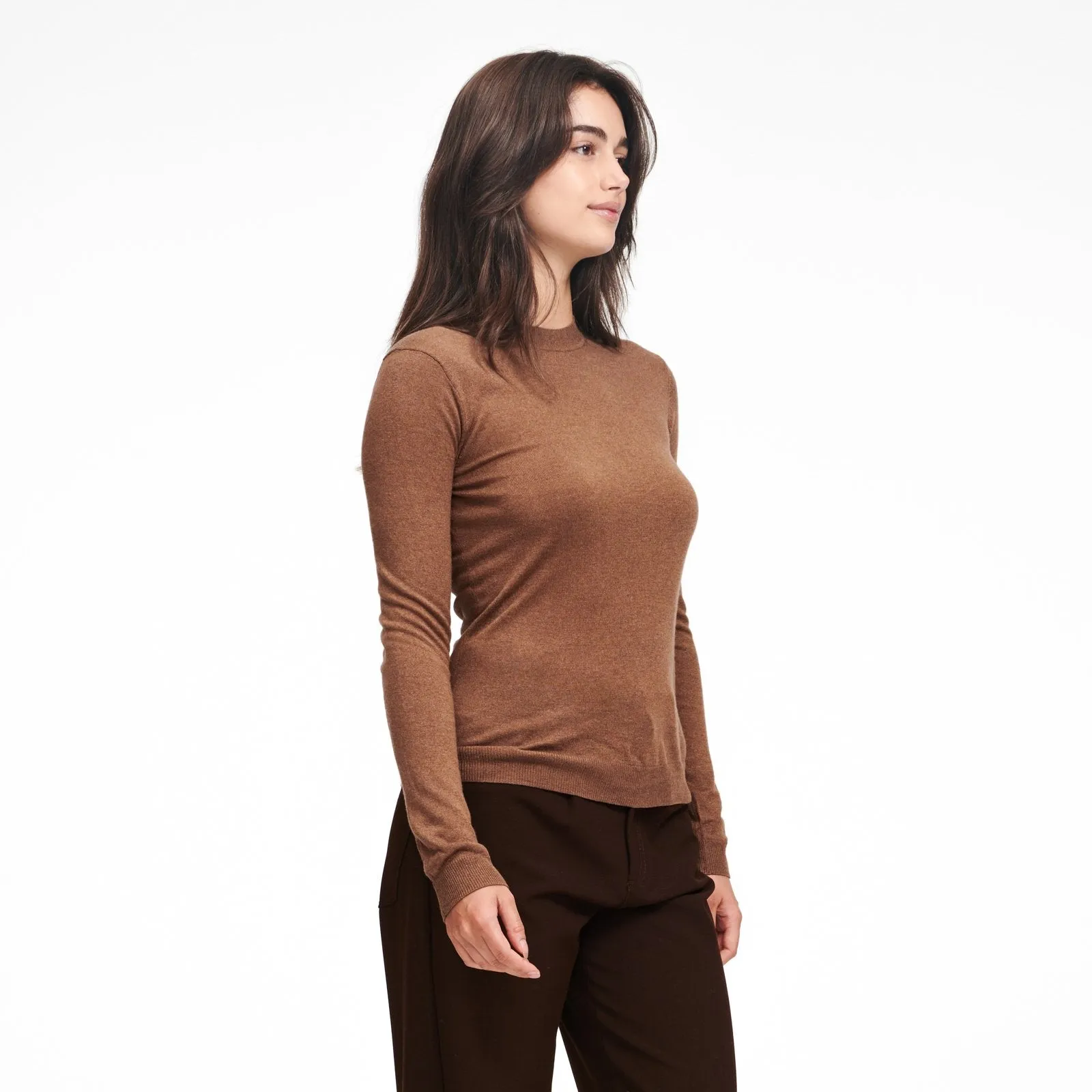 Lightweight Mockneck Sweater sold by Naadam product image thumbnail 3