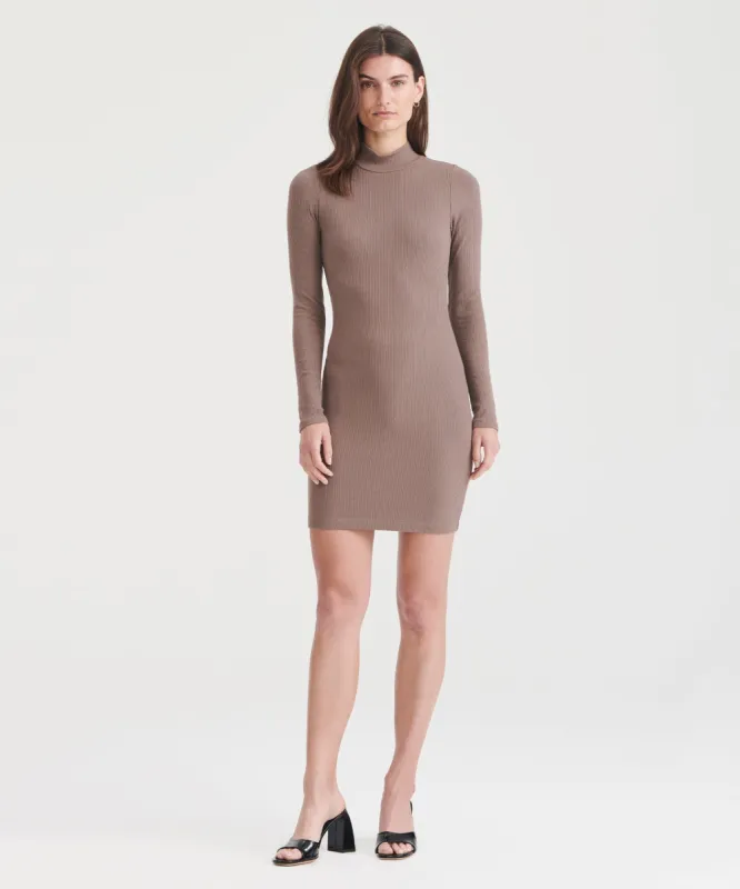 Ribbed Modal Cashmere Turtleneck Mini Dress sold by Naadam