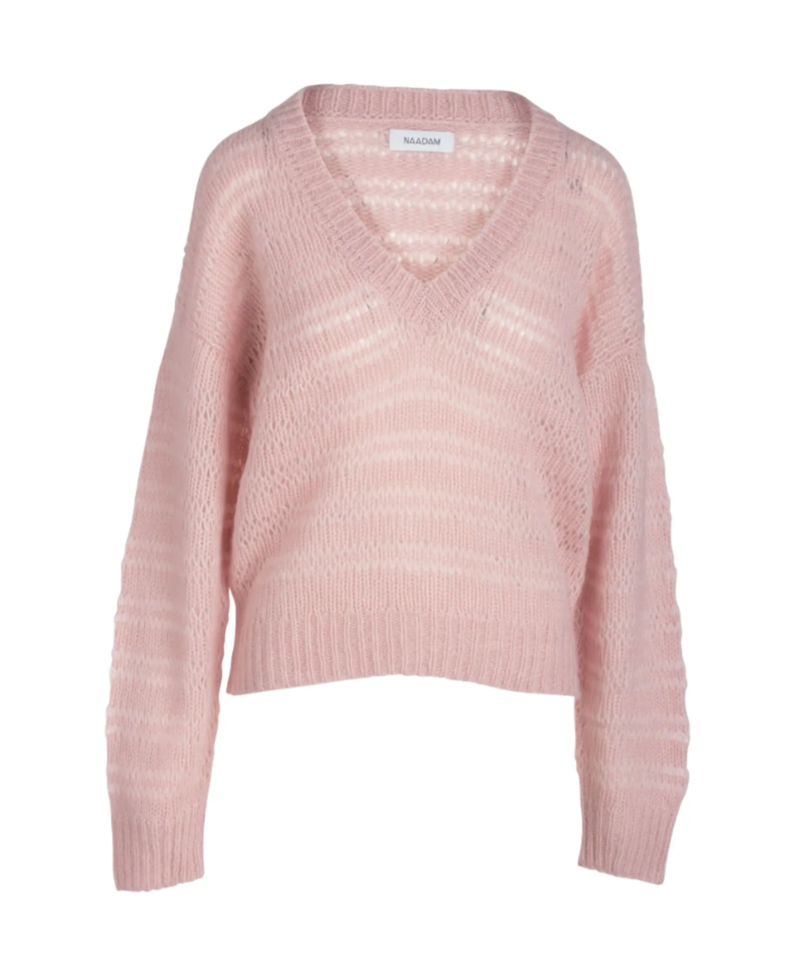 Alpaca Blend Open Stitch V-Neck sold by Naadam product image thumbnail 2