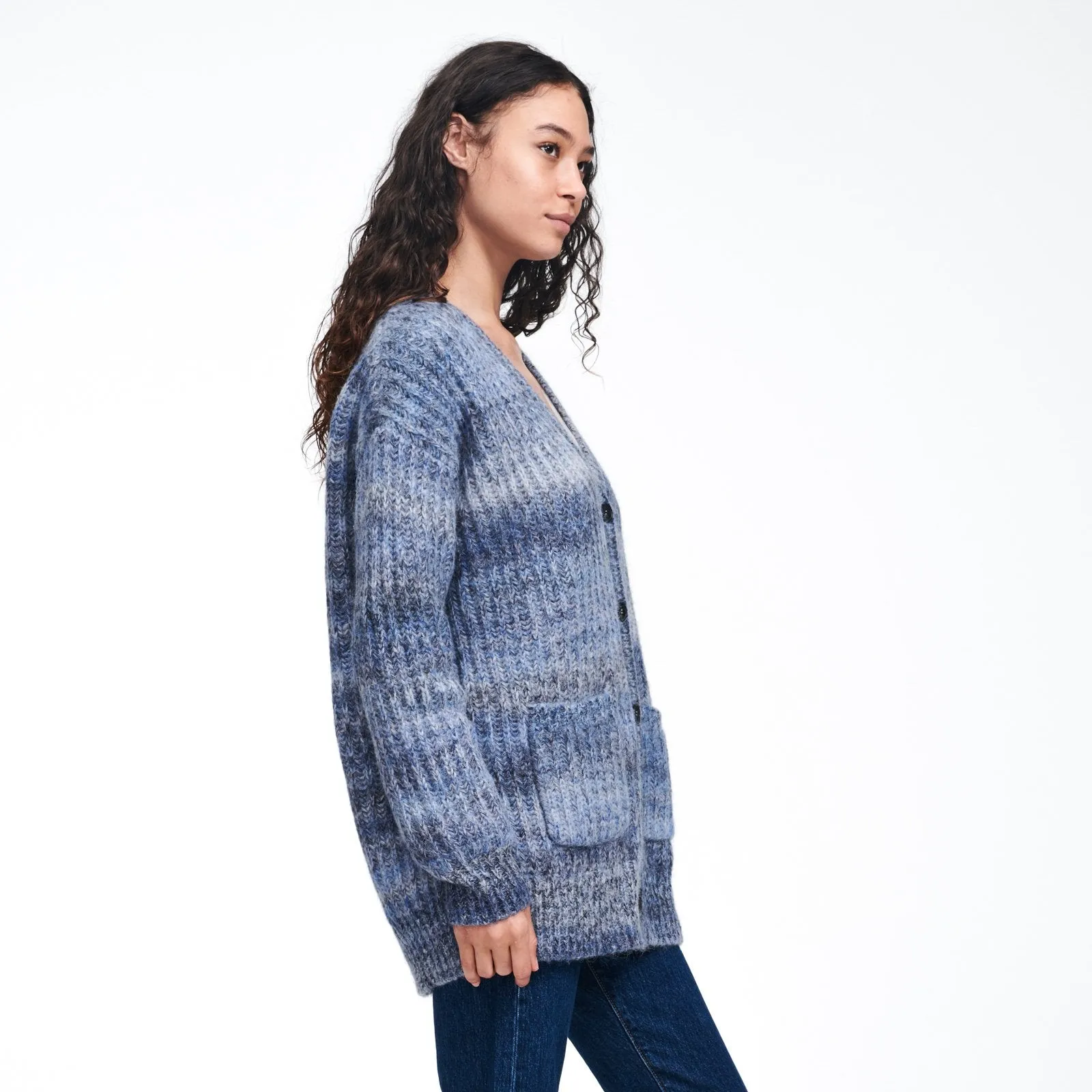 Alpaca-Blend Space Dye Cardigan sold by Naadam product image thumbnail 3