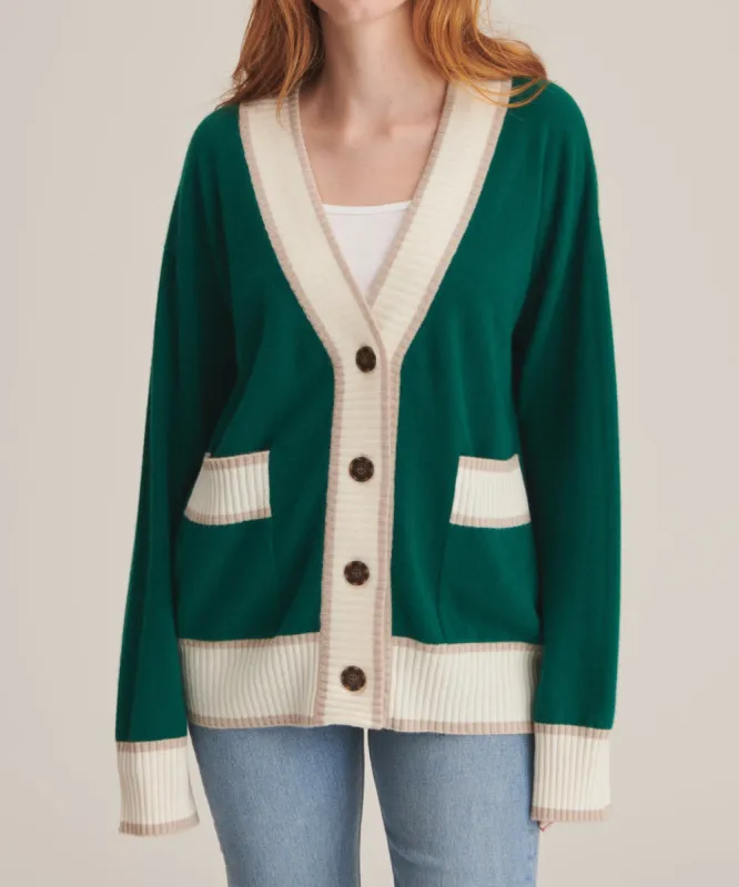Cashmere Varsity Cardigan sold by Naadam