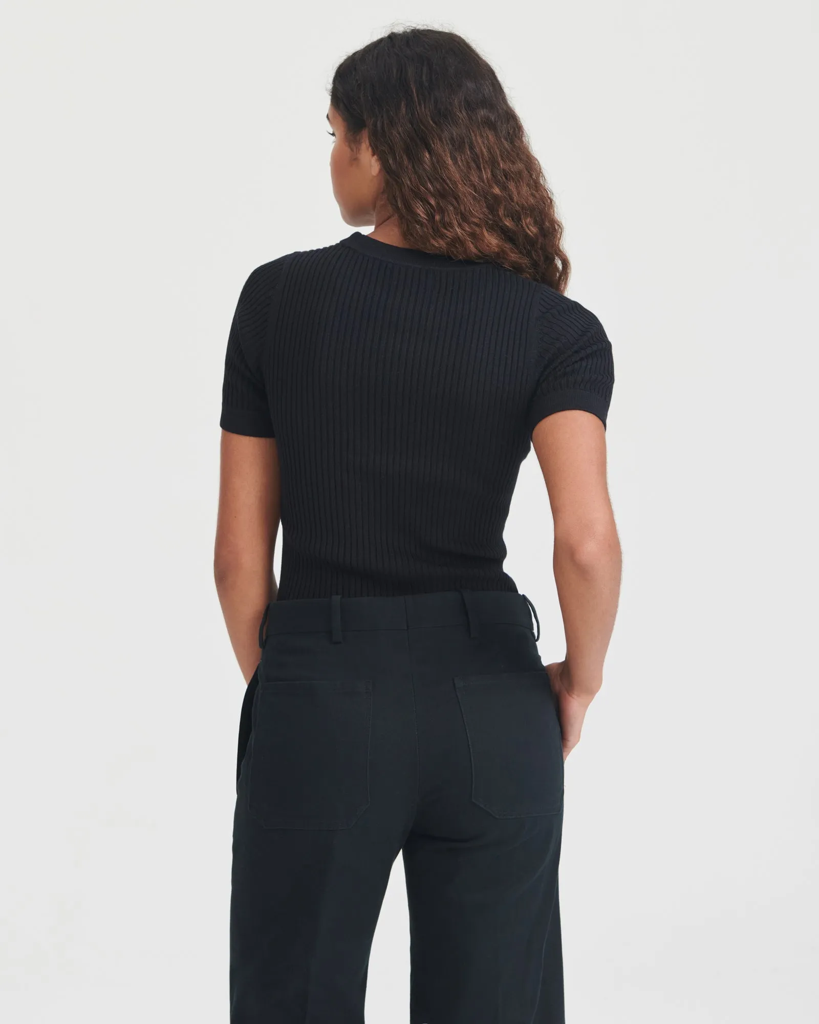 Silk Cashmere Short Sleeve Tee sold by Naadam product image thumbnail 2