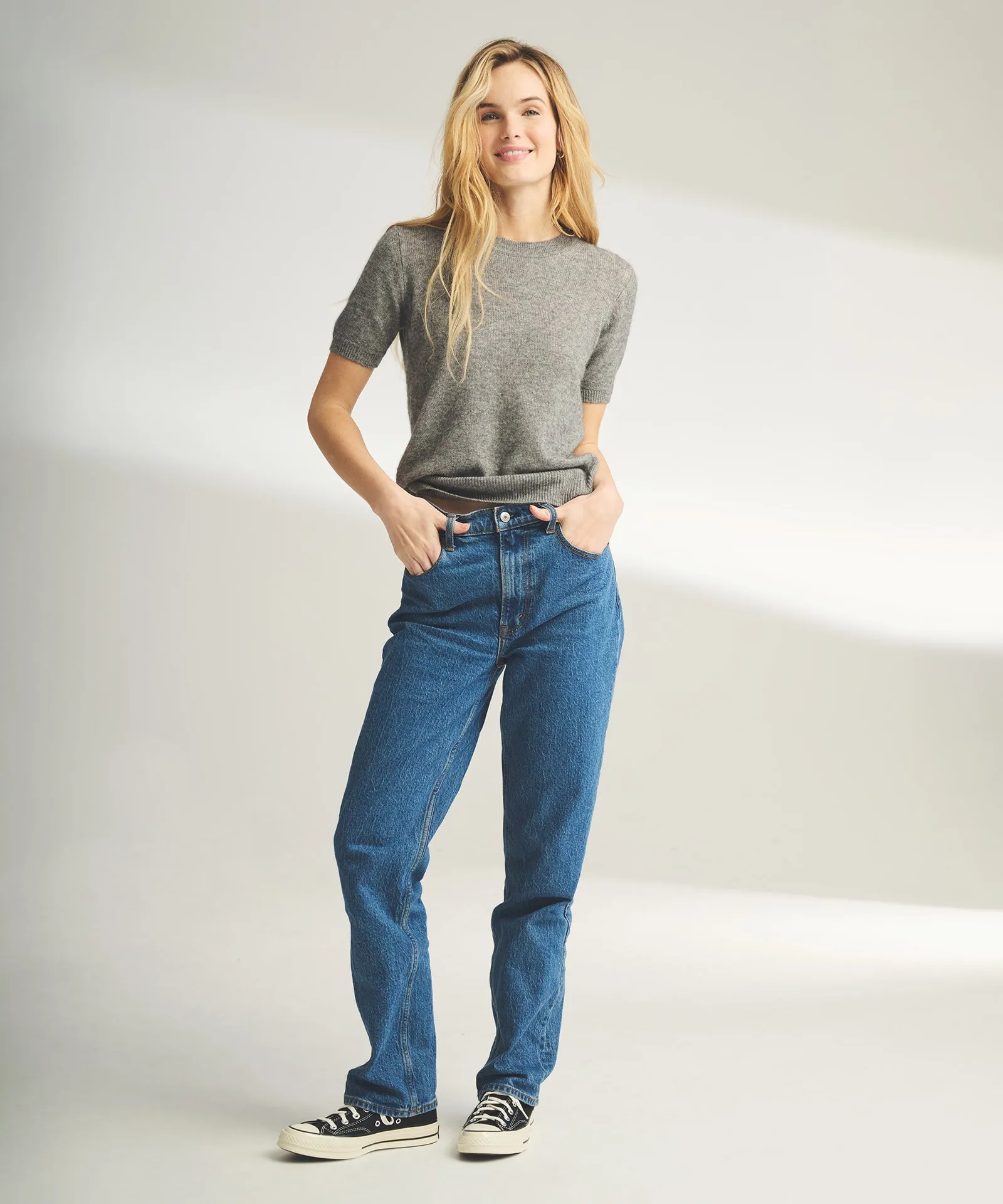 Lightweight Cashmere Short Sleeve Sweater sold by NAADAM product image thumbnail 5