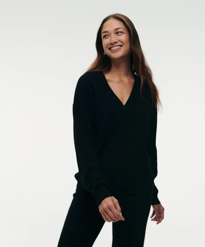 Cashmere Deep V-Neck Sweater sold by Naadam