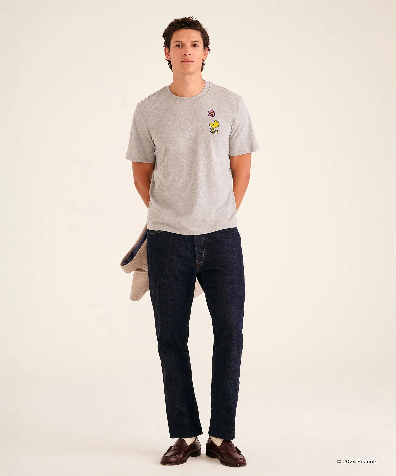 Peanuts Woodstock Flower Tee sold by Naadam product image thumbnail 2