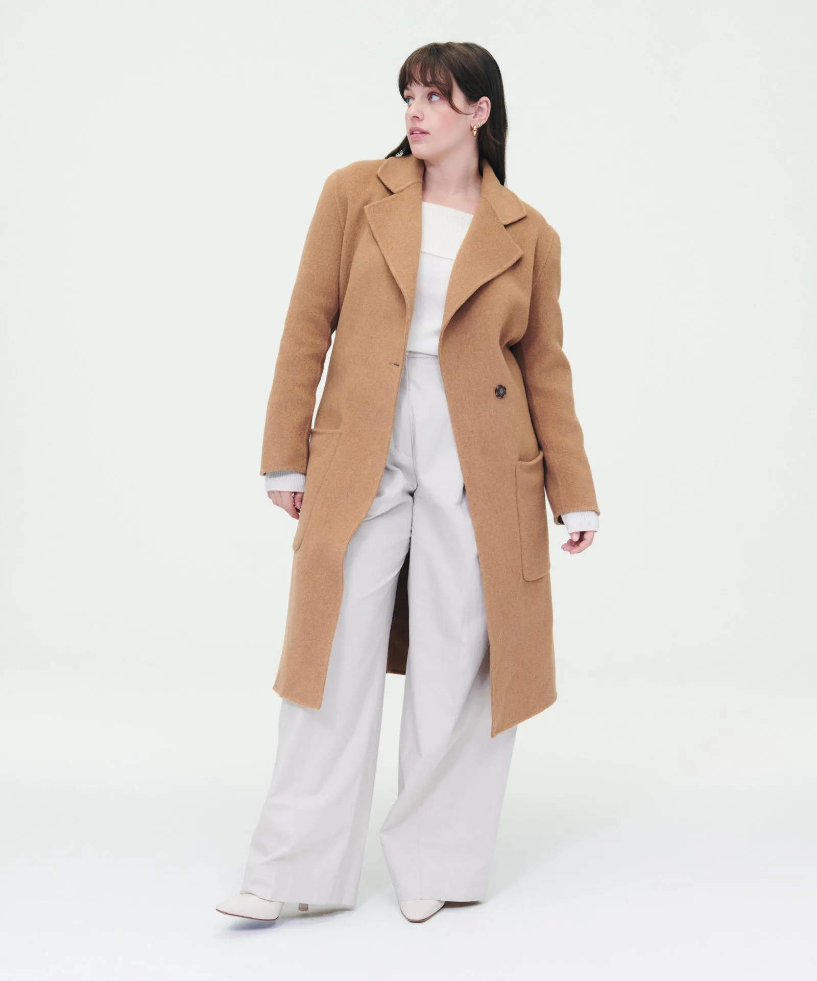 Classic Cashmere Blended Peacoat sold by Naadam