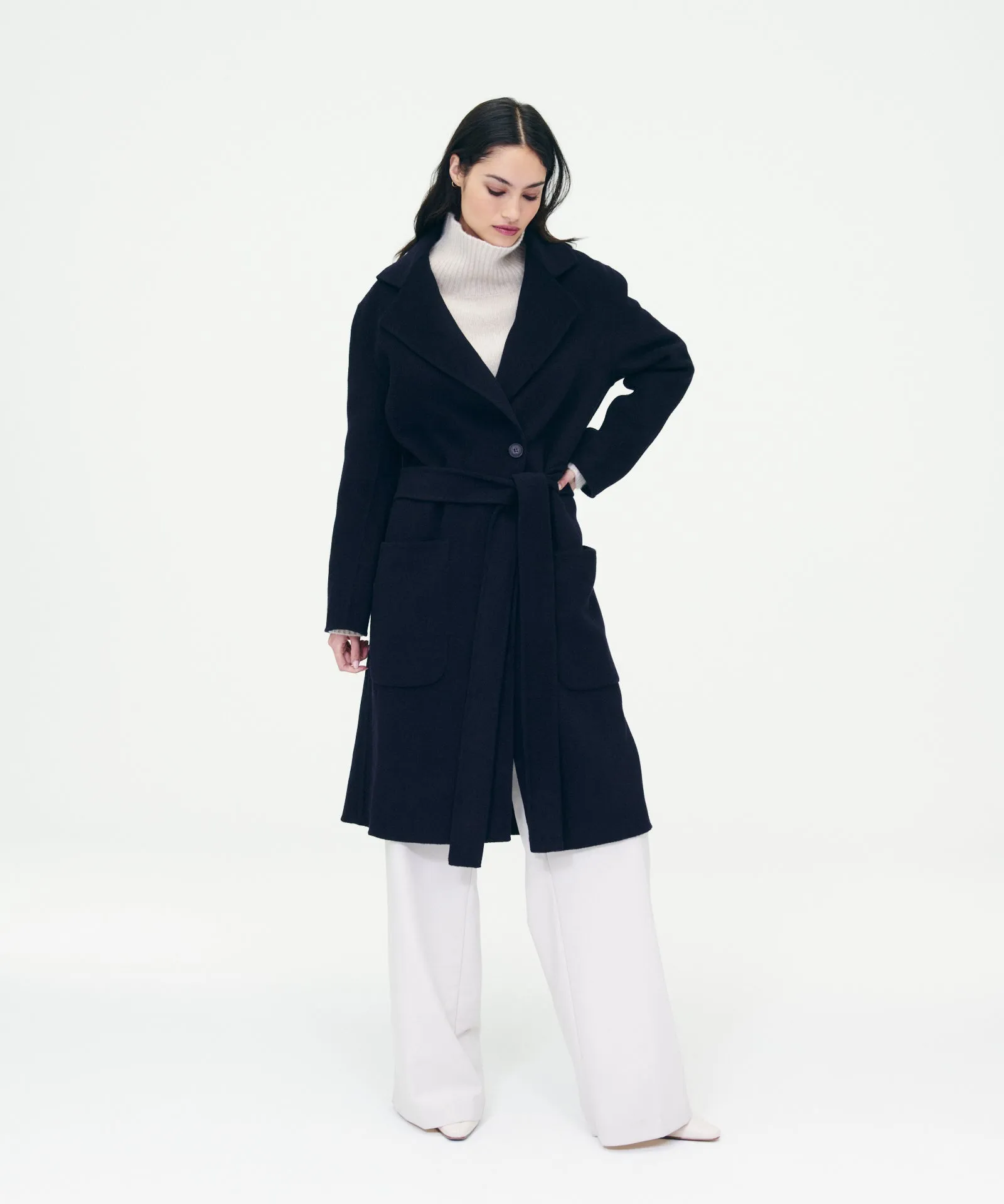 Classic Cashmere Blended Peacoat sold by Naadam product image thumbnail 2