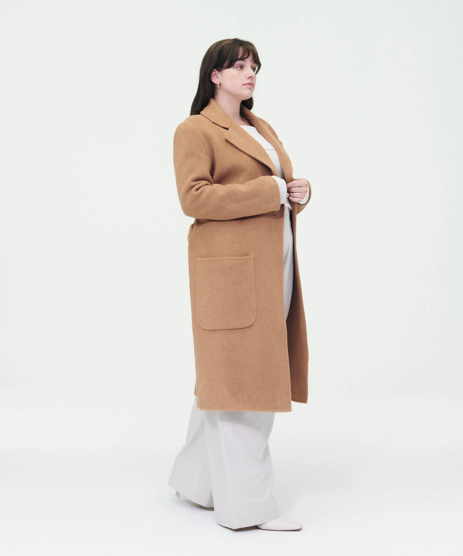 Classic Cashmere Blended Peacoat sold by Naadam product image thumbnail 4