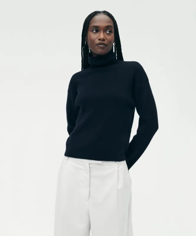 Cashmino Relaxed Baby Rib Turtleneck sold by Naadam