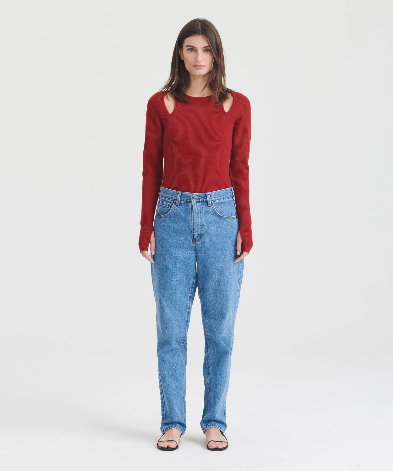 Wool Cashmere Cut Out Top sold by Naadam product image thumbnail 2