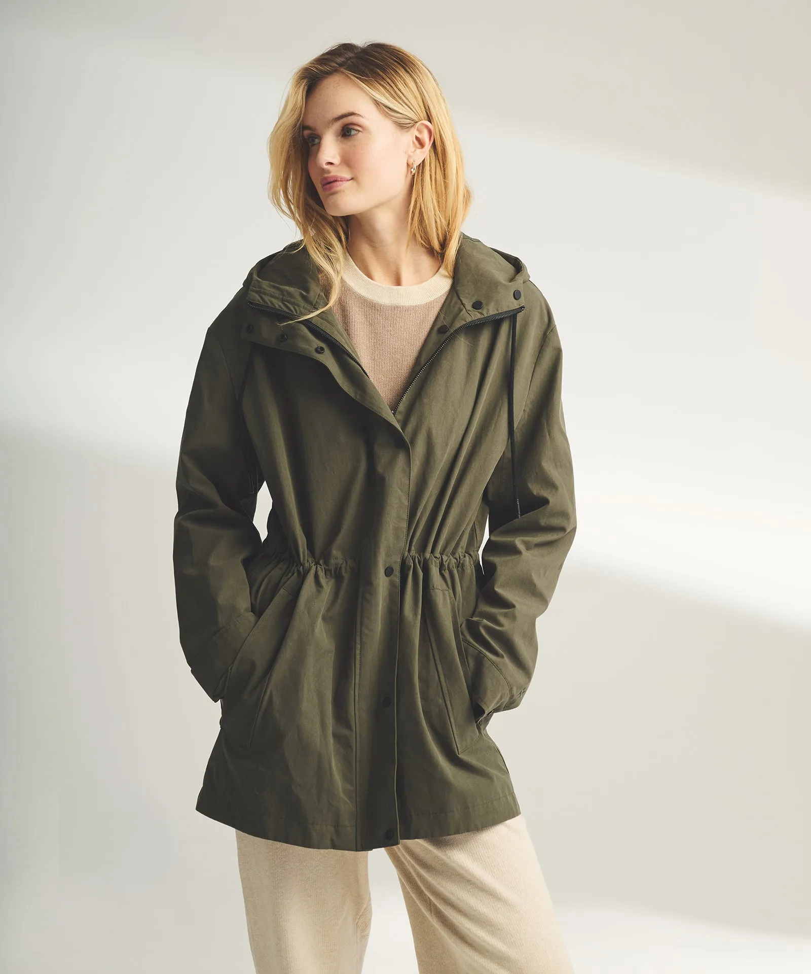 Hooded Raincoat with Removable Lining sold by NAADAM product image thumbnail 2