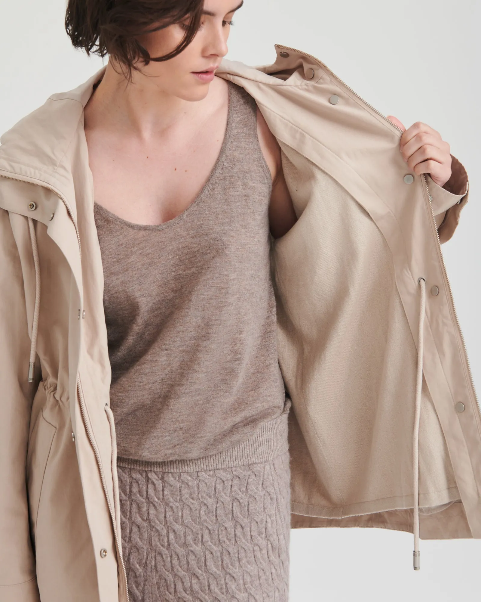 Hooded Raincoat with Removable Lining sold by NAADAM product image thumbnail 5