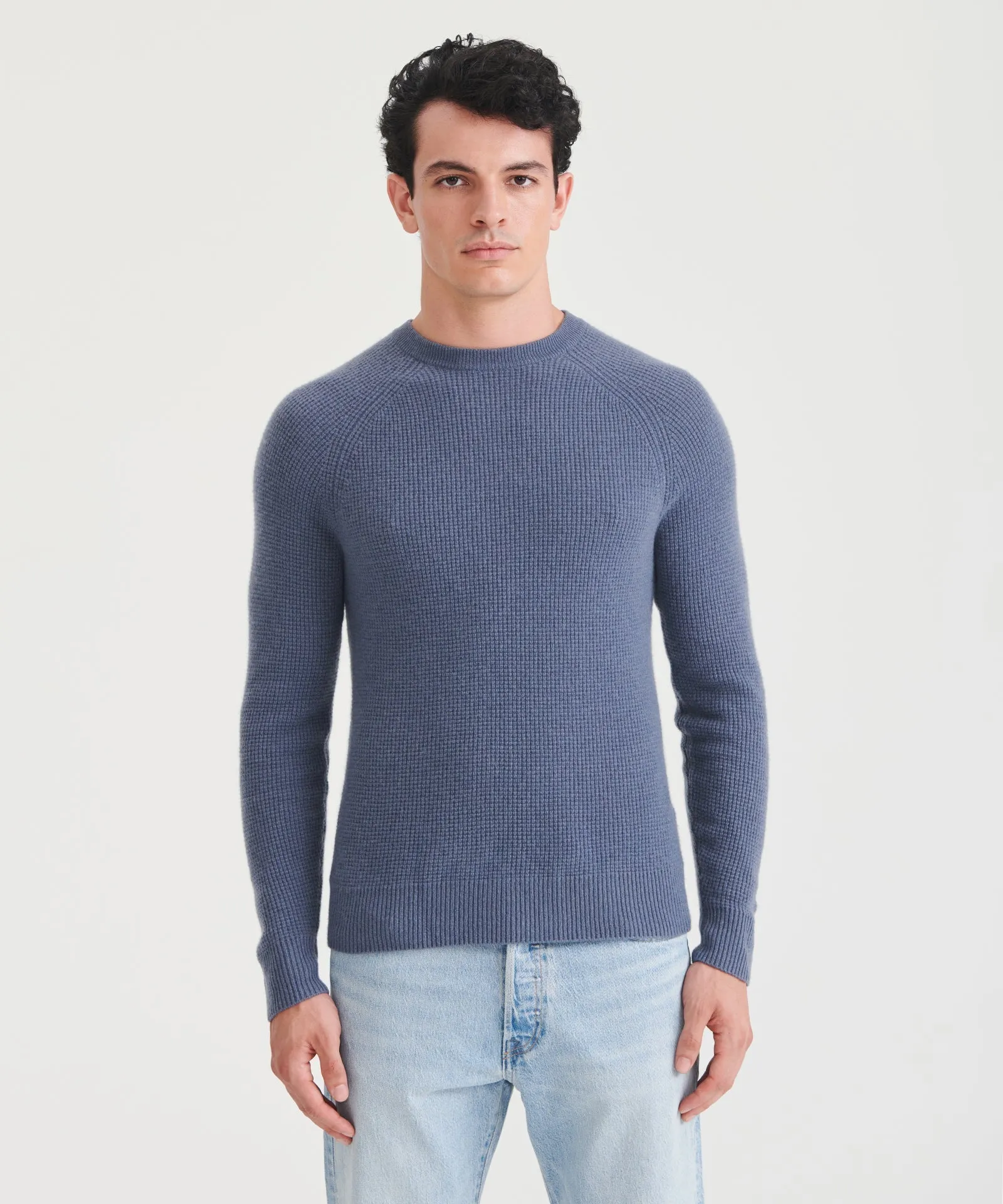 Cashmere Waffle Crewneck Sweater sold by Naadam