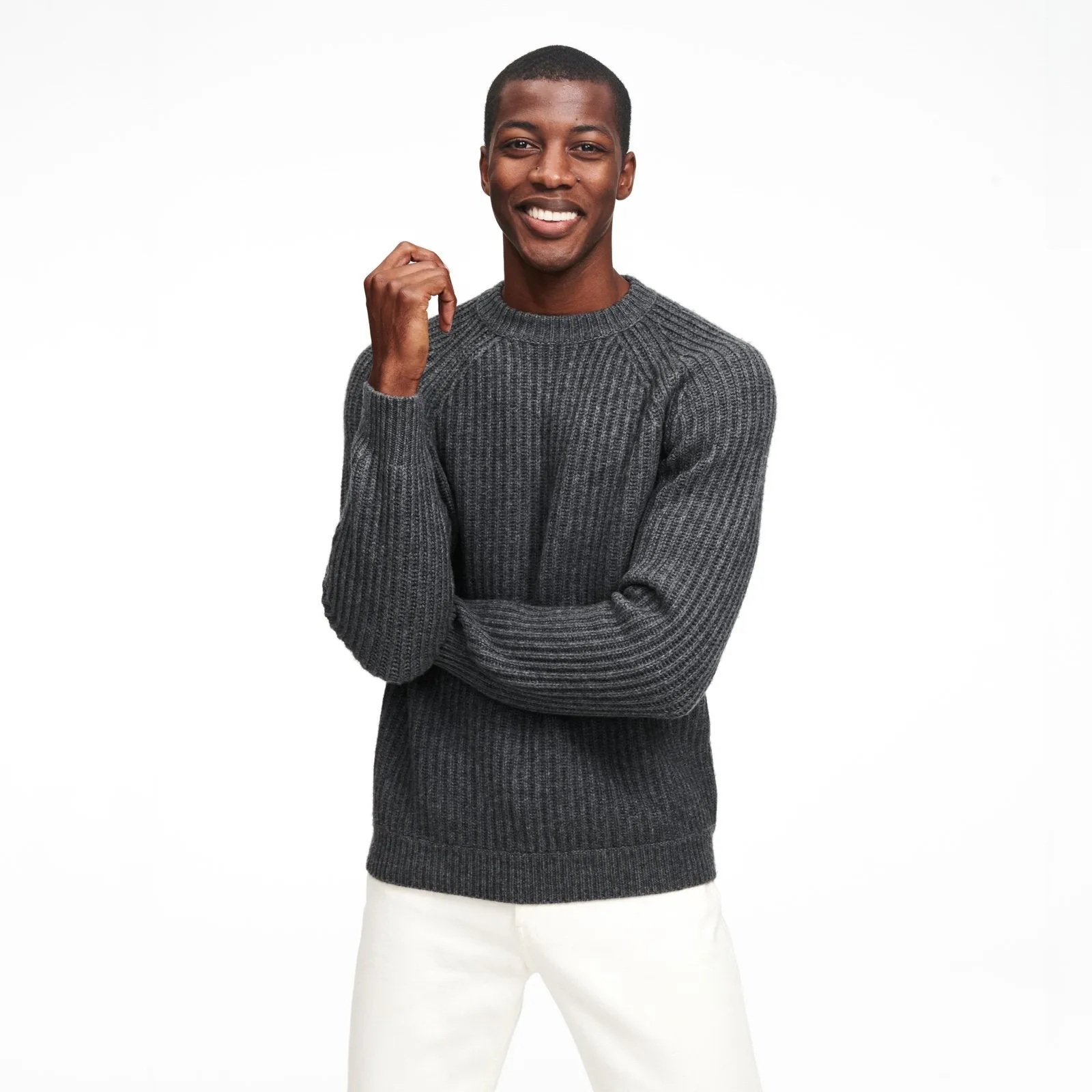 Ribbed Crewneck Sweater sold by Naadam product image thumbnail 2