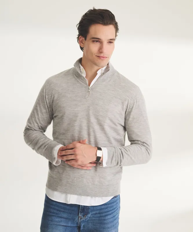 Super Fine Cashmere Quarter Zip sold by Naadam