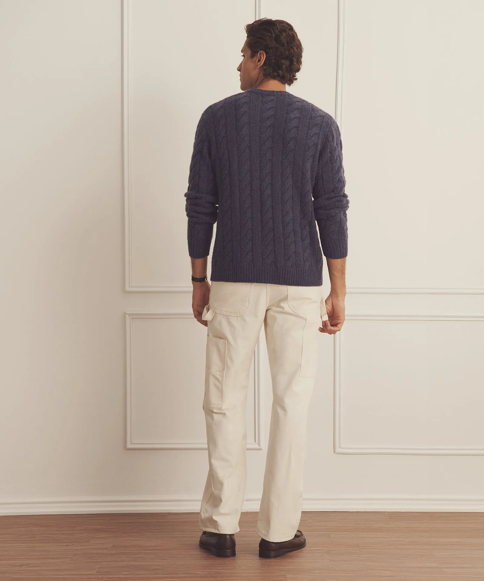 Super Luxe Cashmere Cable Crewneck sold by NAADAM product image thumbnail 3