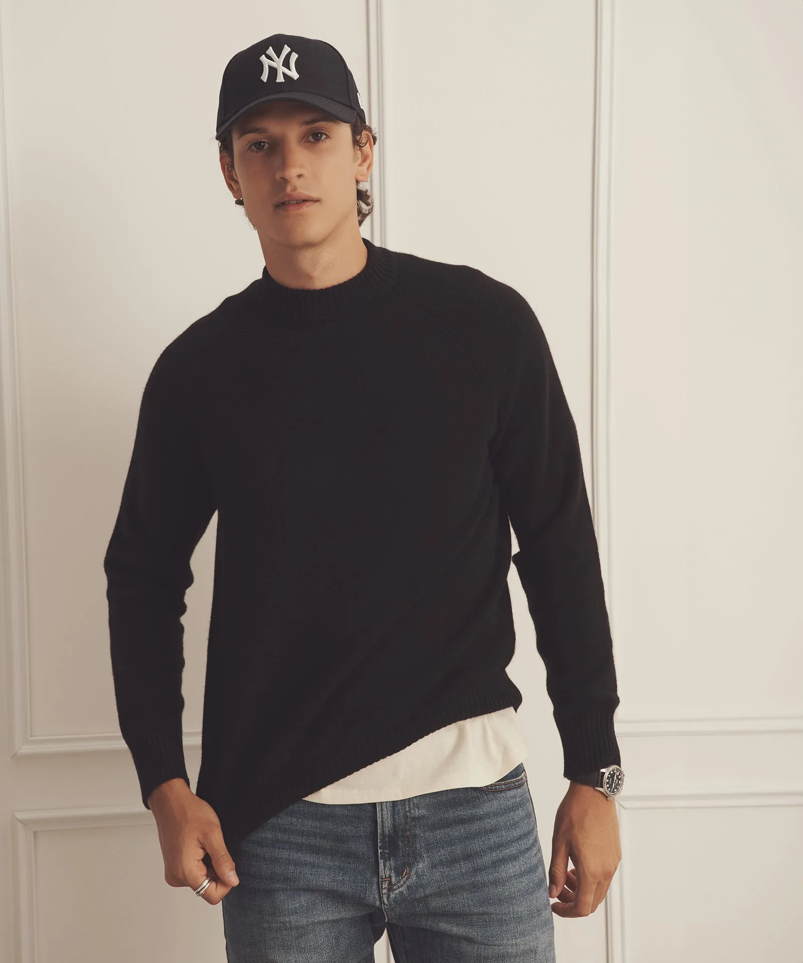 Luxe Cashmere Raglan Crewneck sold by NAADAM product image thumbnail 2
