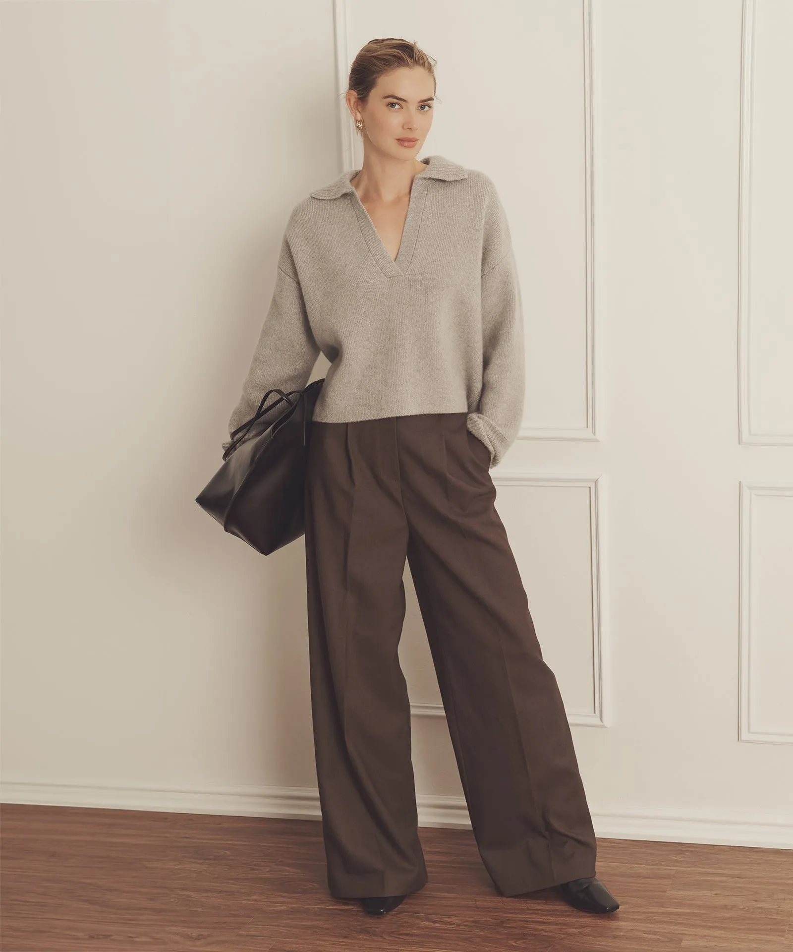 Ultra Luxe Cashmere Polo sold by NAADAM product image thumbnail 5