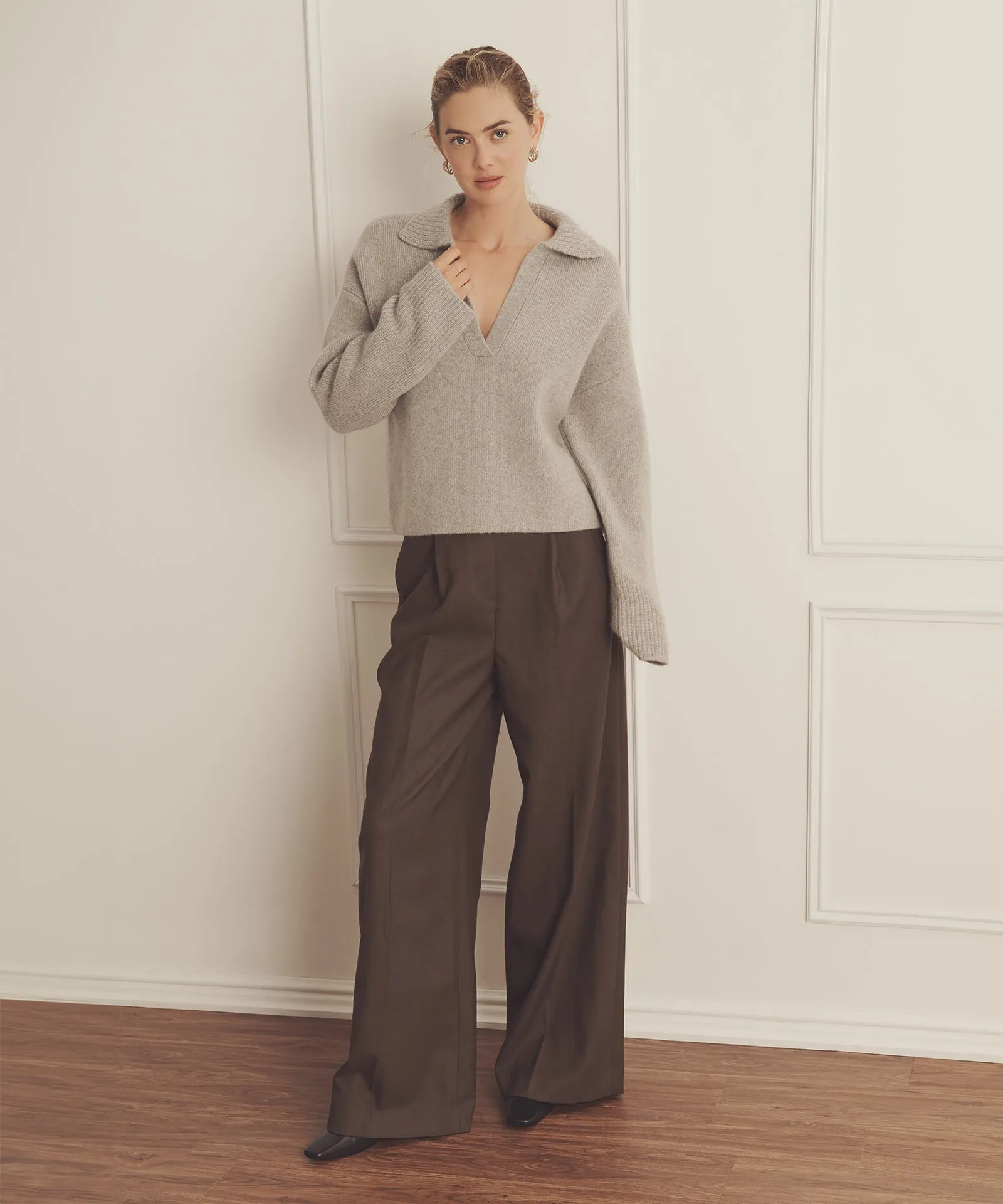 Ultra Luxe Cashmere Polo sold by NAADAM product image thumbnail 3