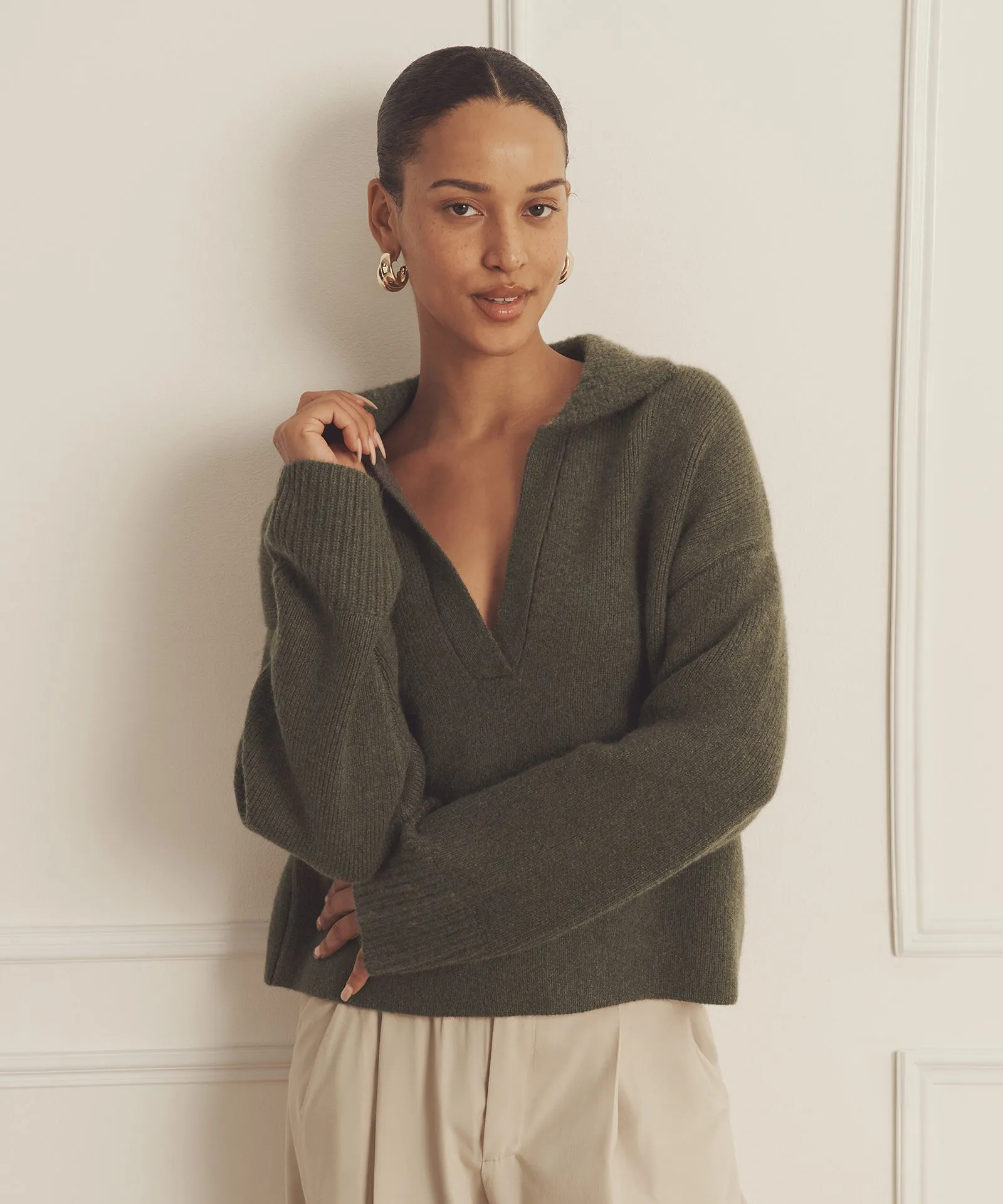 Ultra Luxe Cashmere Polo sold by NAADAM