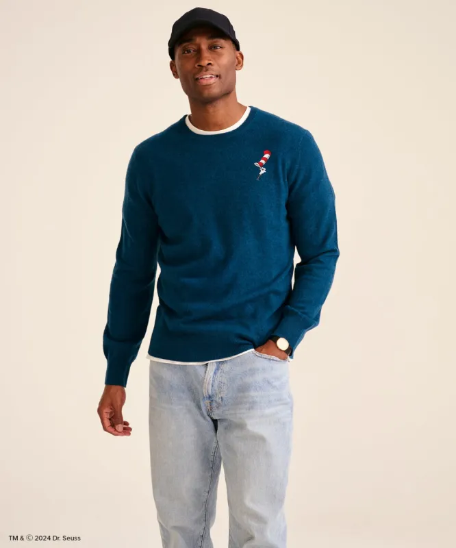 Men's Cat in the Hat Cashmere Sweater made by Naadam