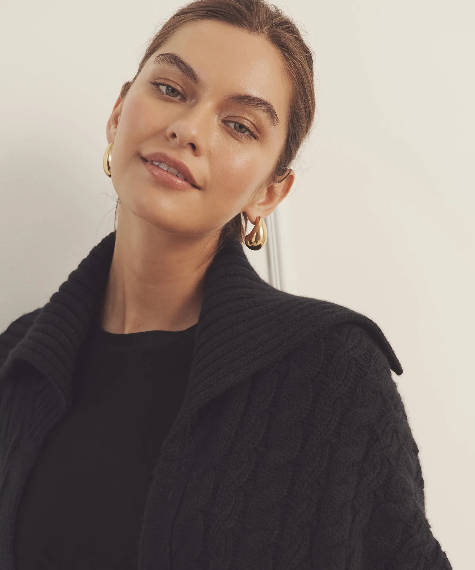 Super Luxe Cashmere Cable Sweater Coat sold by Naadam product image thumbnail 4